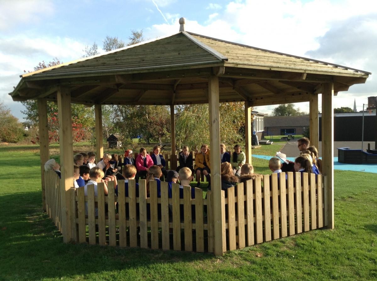 The Friends paid for our new Outside Classroom.