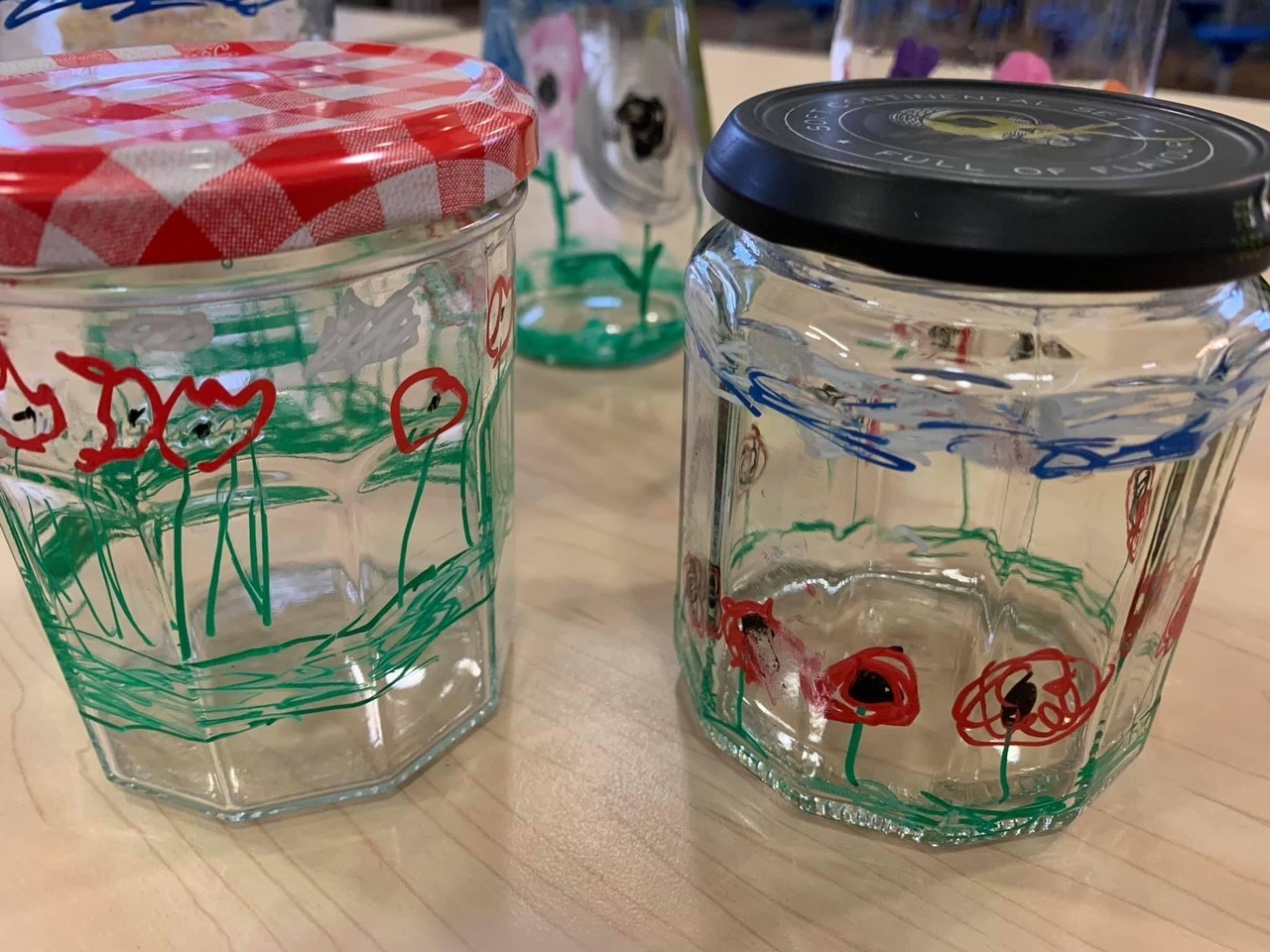 Glass jar designs