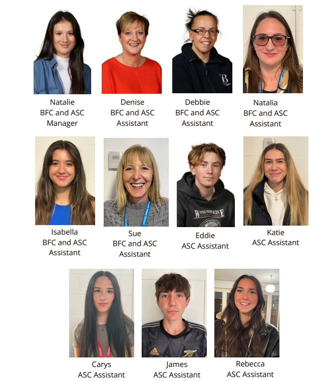 Breakfast and After School Club Team