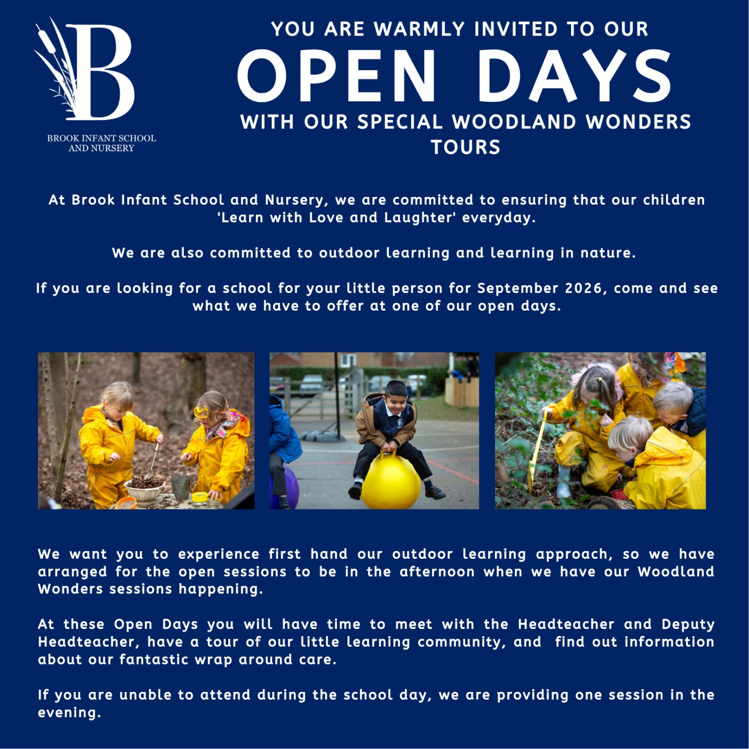 Open Days information and dates