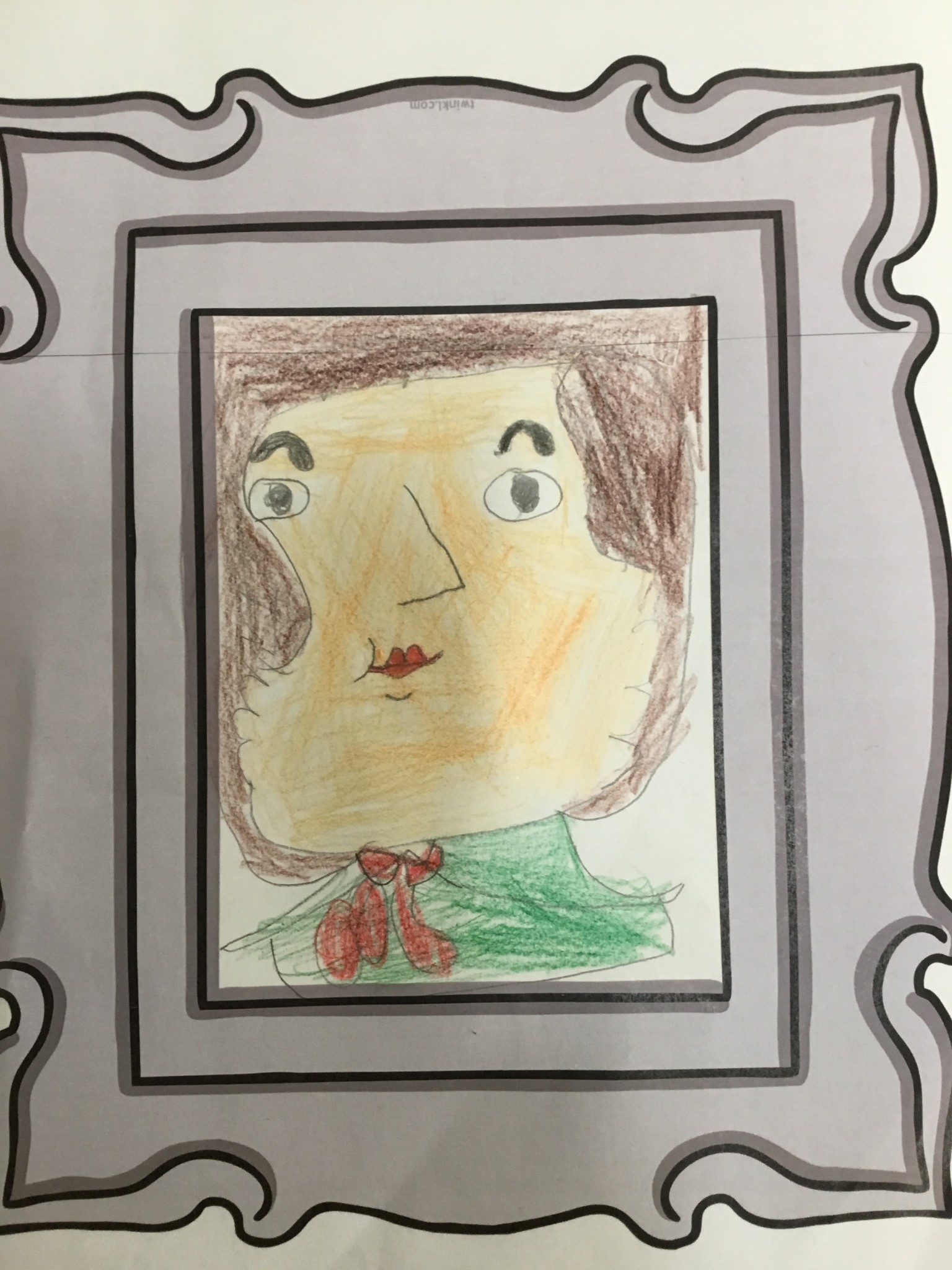 Portraits drawn in history lessons