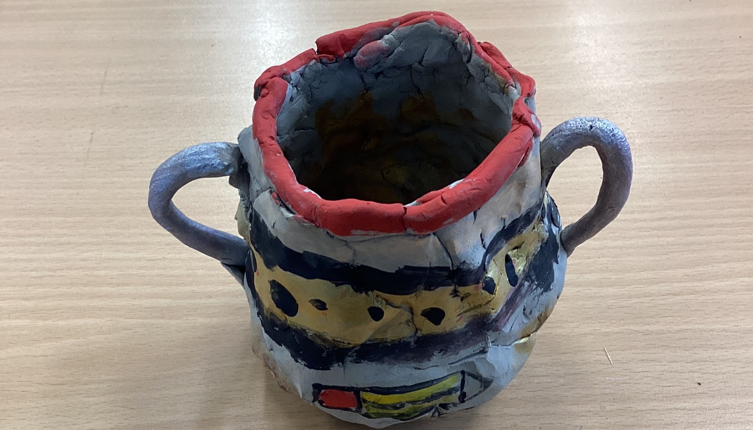 Example of Greek inspired pots made by Hawk Class