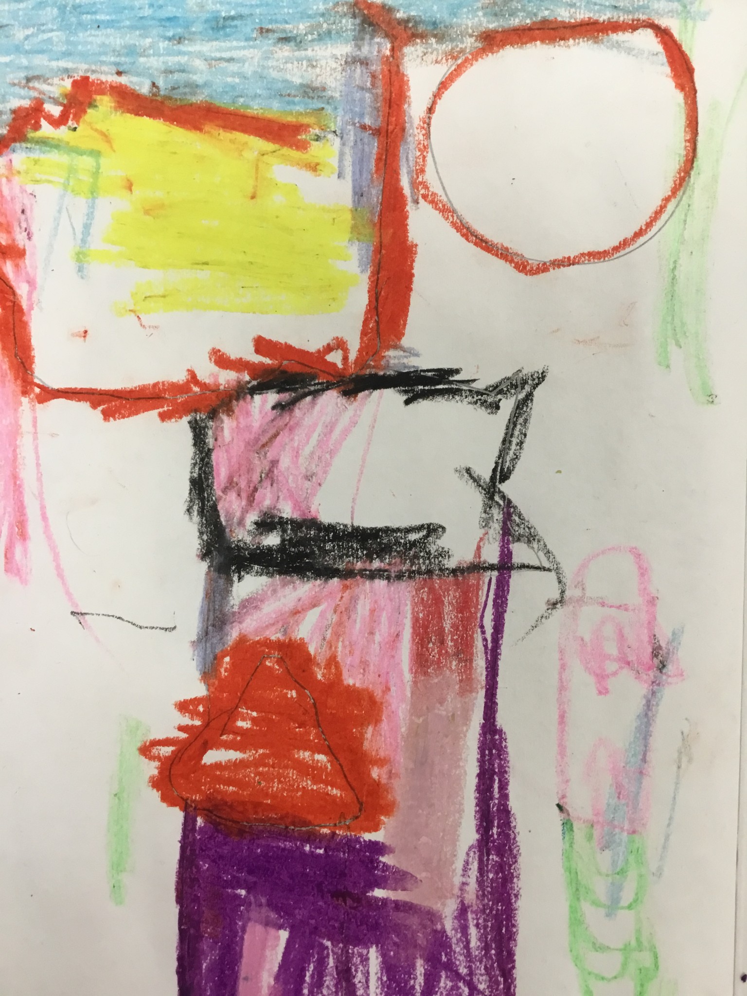 Paul Klee inspired cityscape