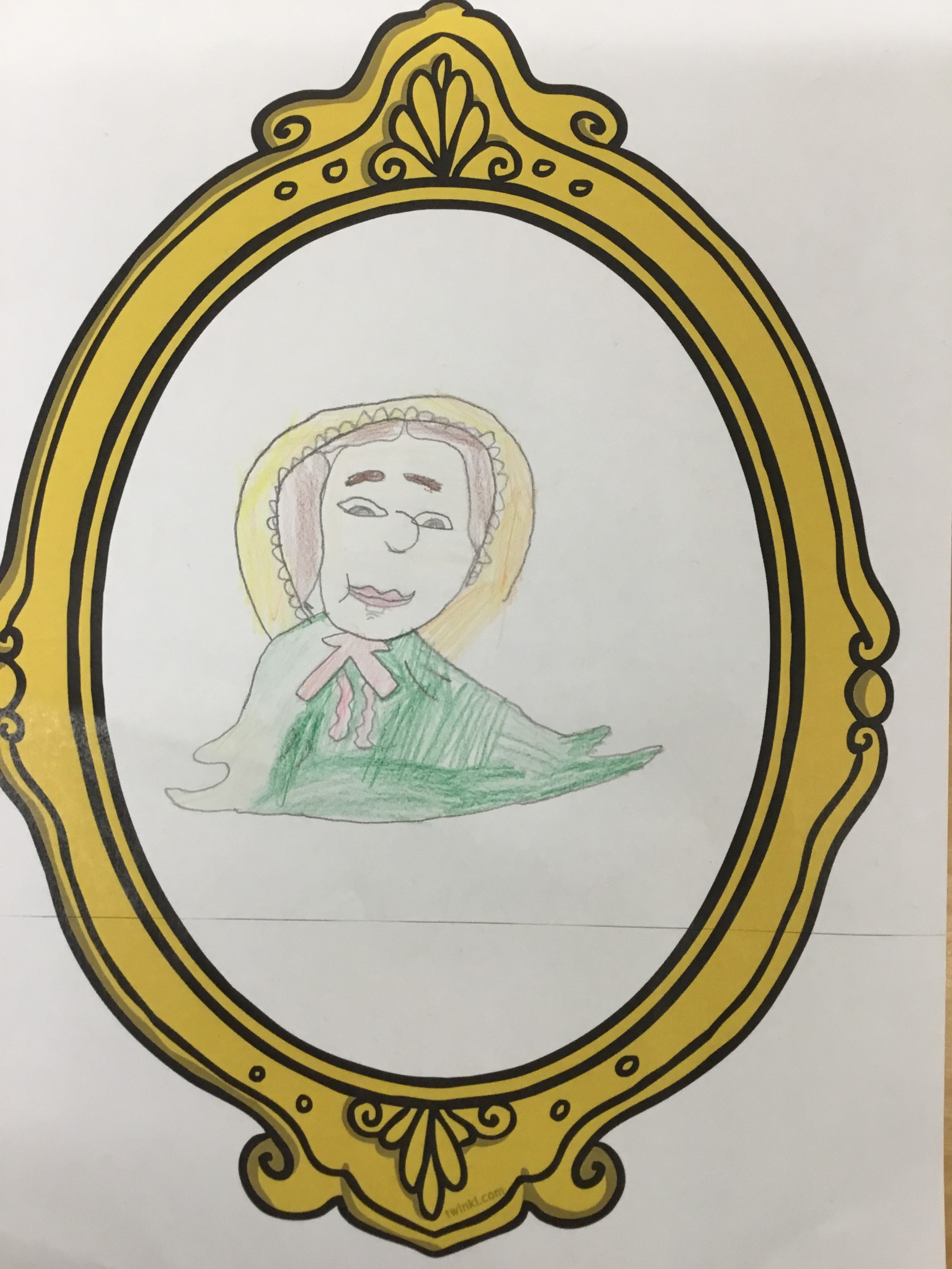 Portraits drawn in history lessons