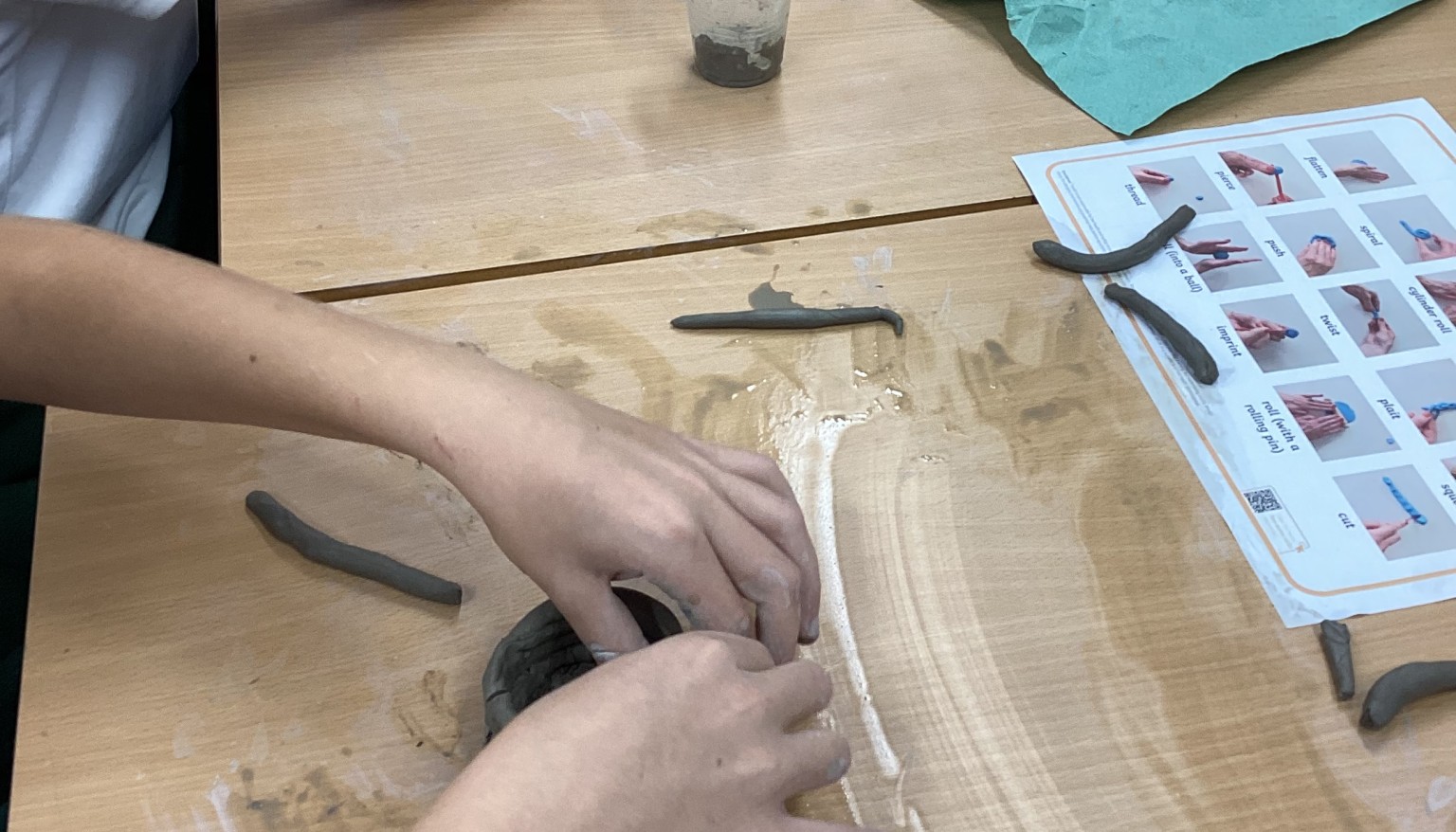 Using clay techniques to make and join.