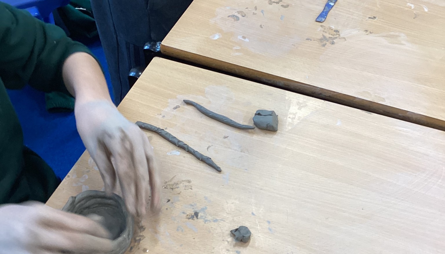 Using clay techniques to make and join.