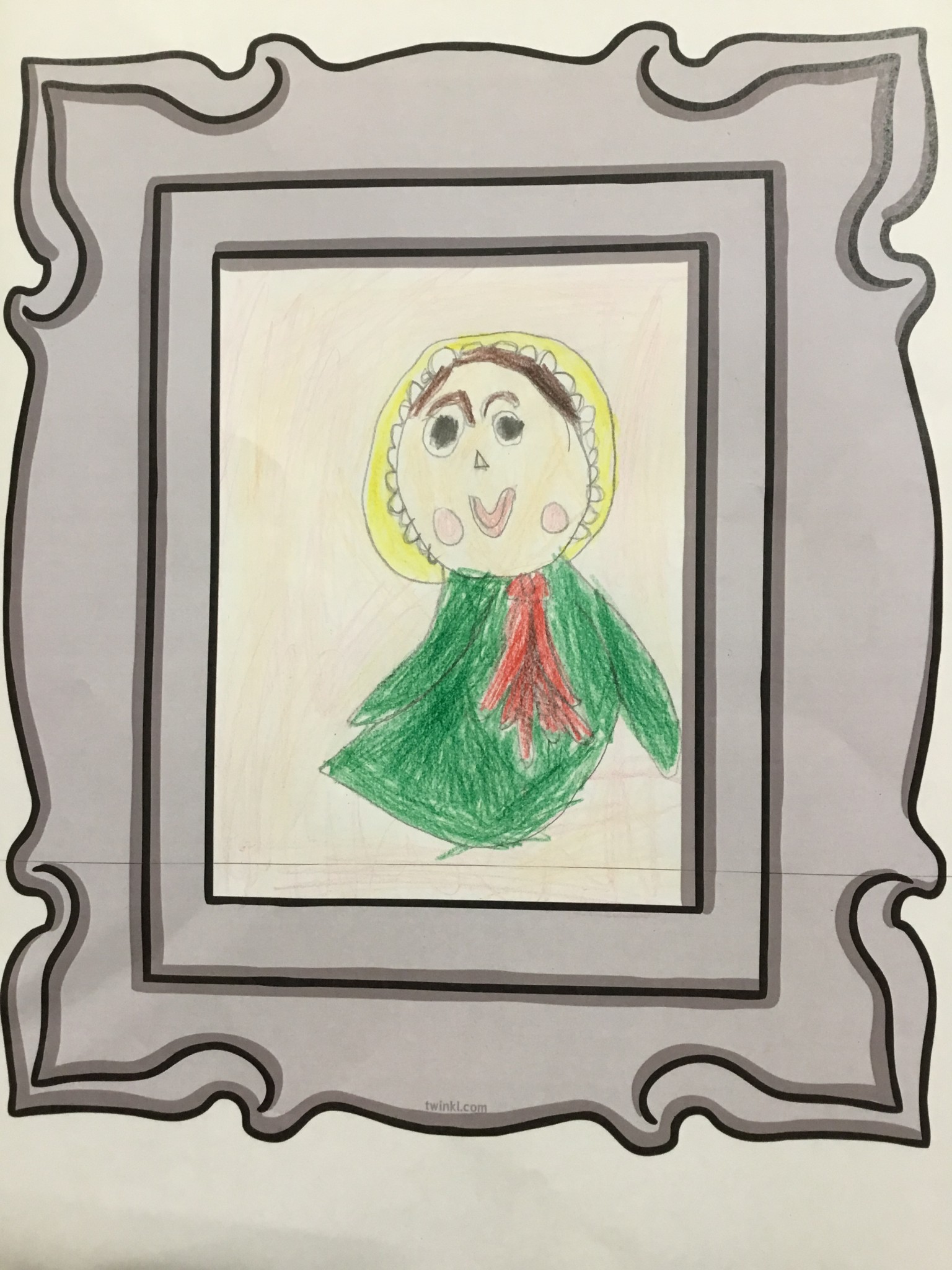 Portraits drawn in history lessons