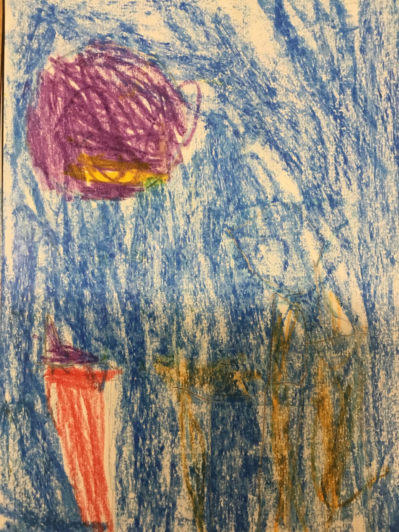 Paul Klee inspired cityscape