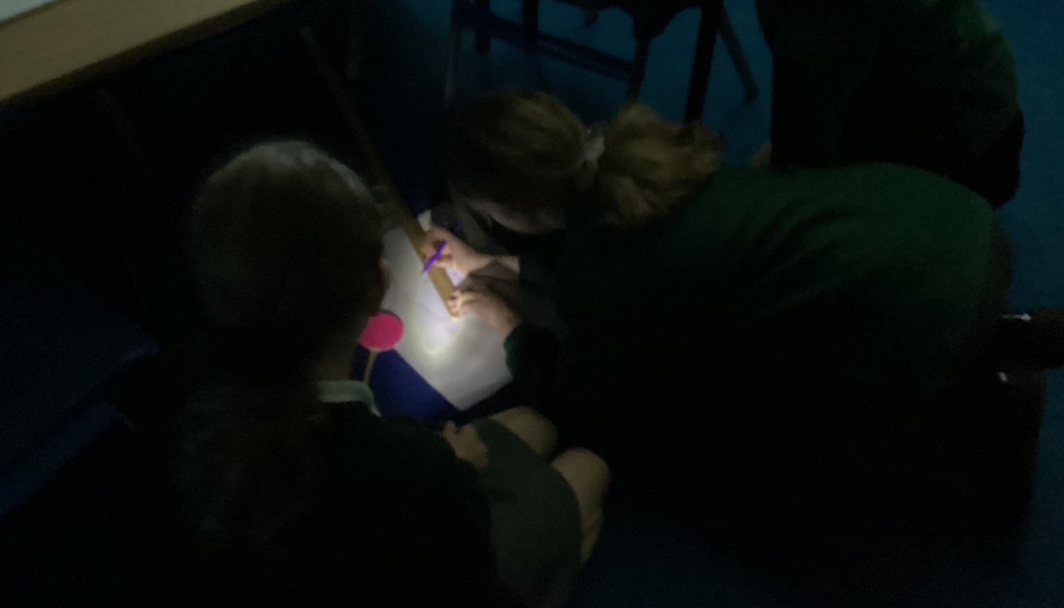 Investigation about the affect of distance from a light source on the size of a shadow.
