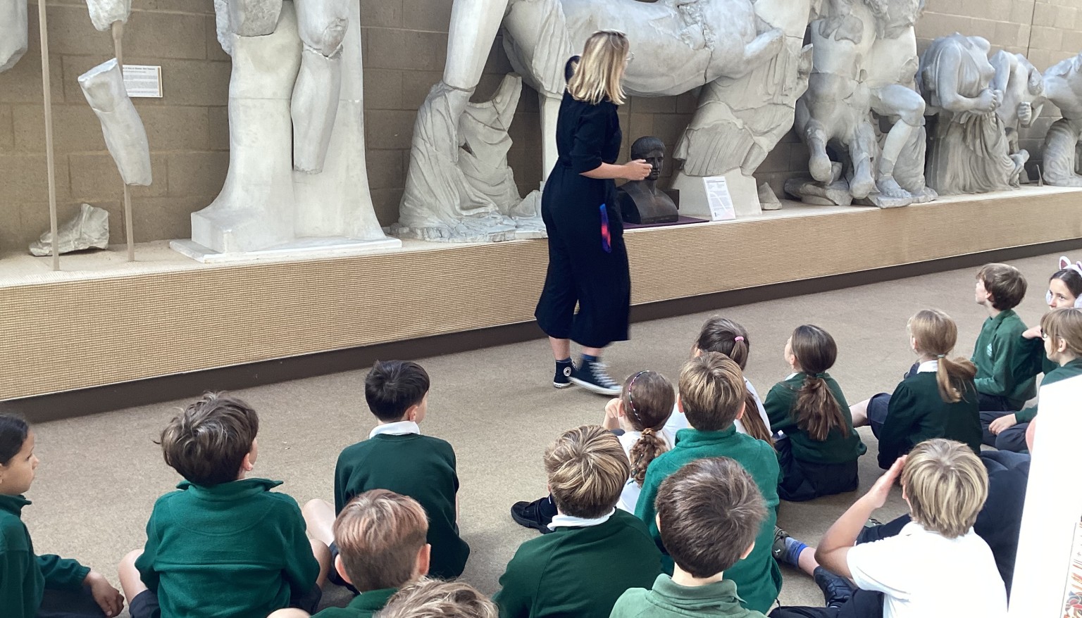 Learning about the statues made in Ancient Greece and the stories they tell.