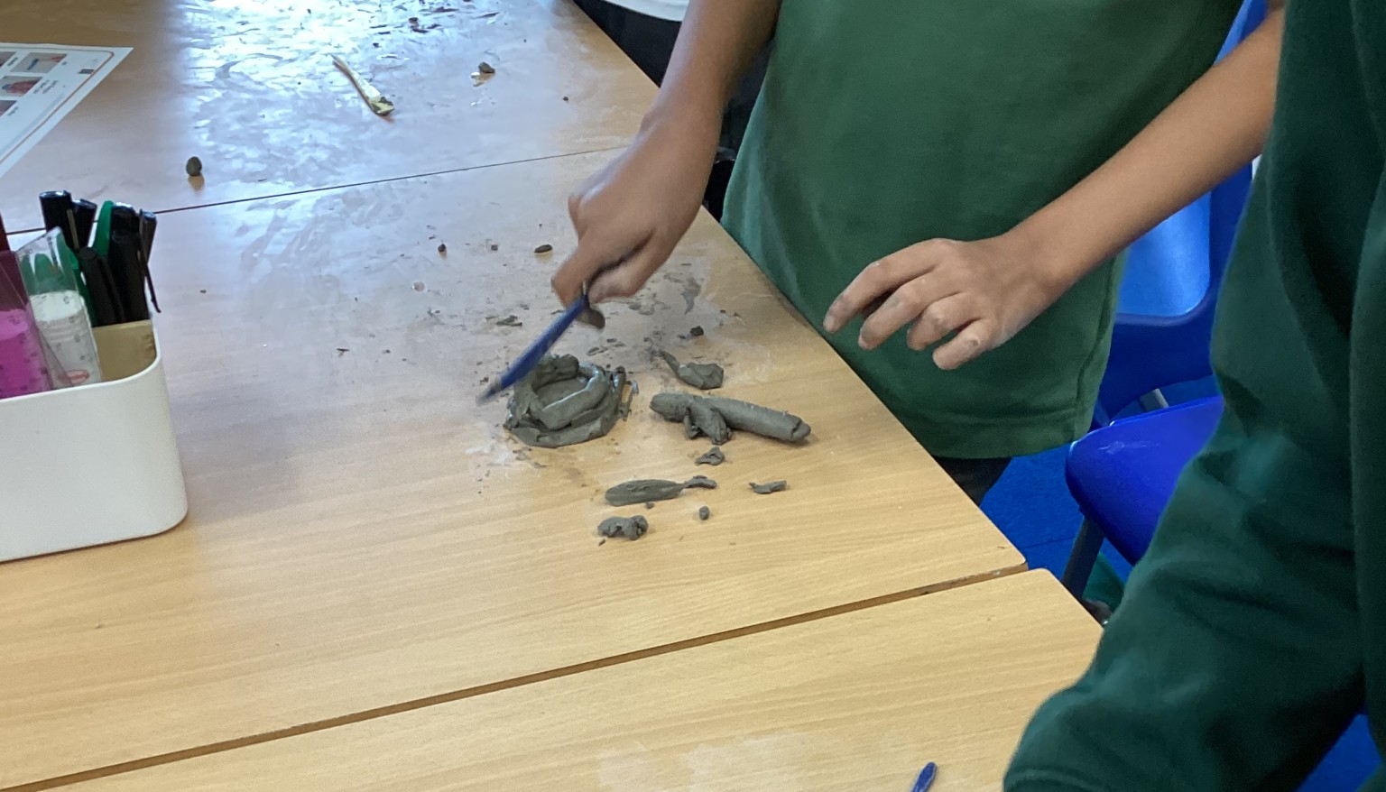 Using clay techniques to make and join.