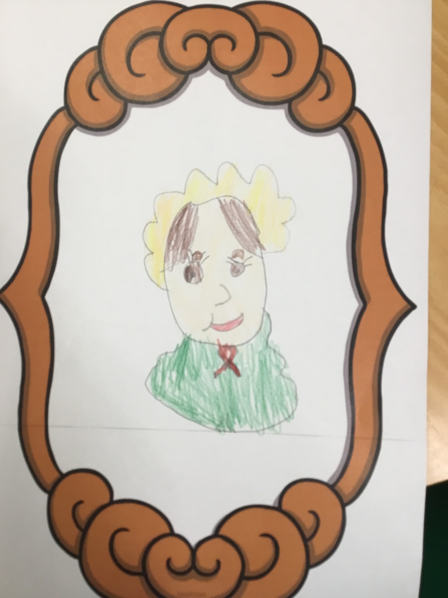 Portraits drawn in history lessons