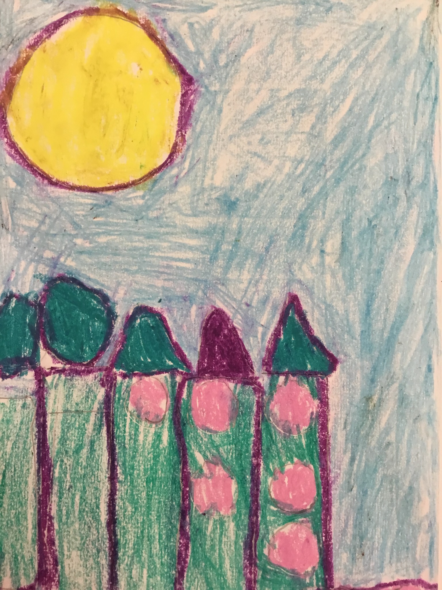 Paul Klee inspired cityscape