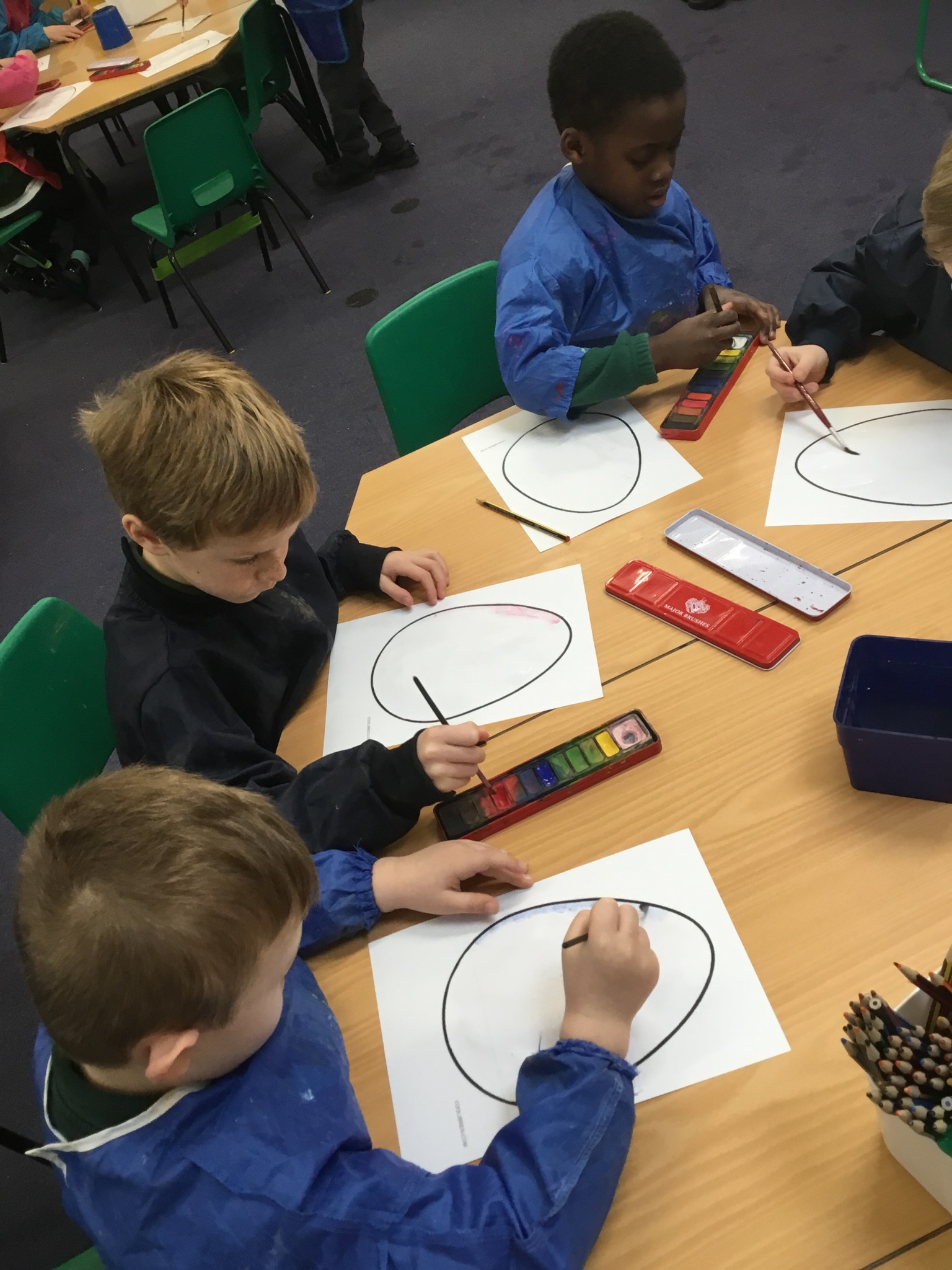 Watercolour dragon eggs