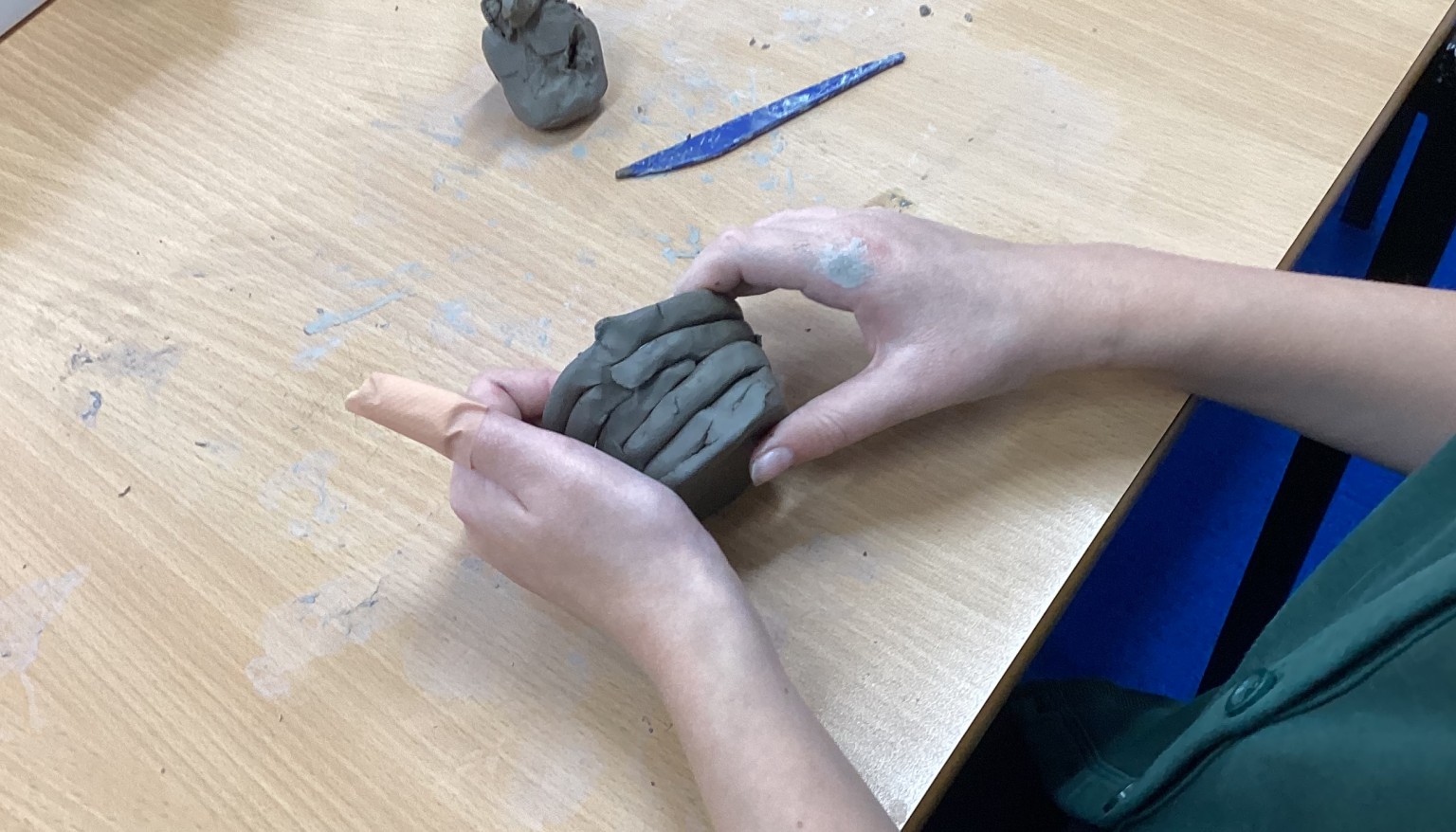 Using clay techniques to make and join.
