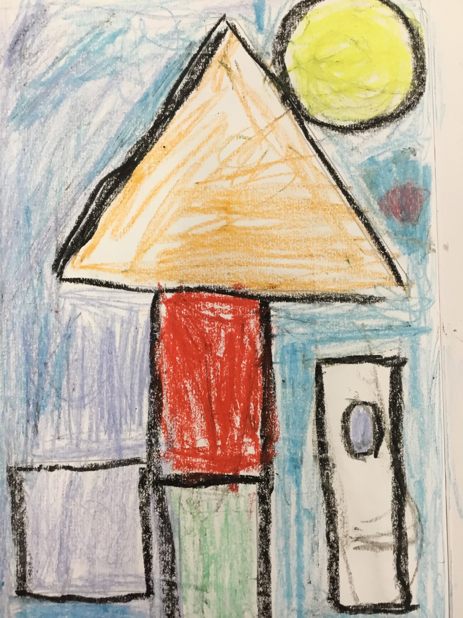 Paul Klee inspired cityscape