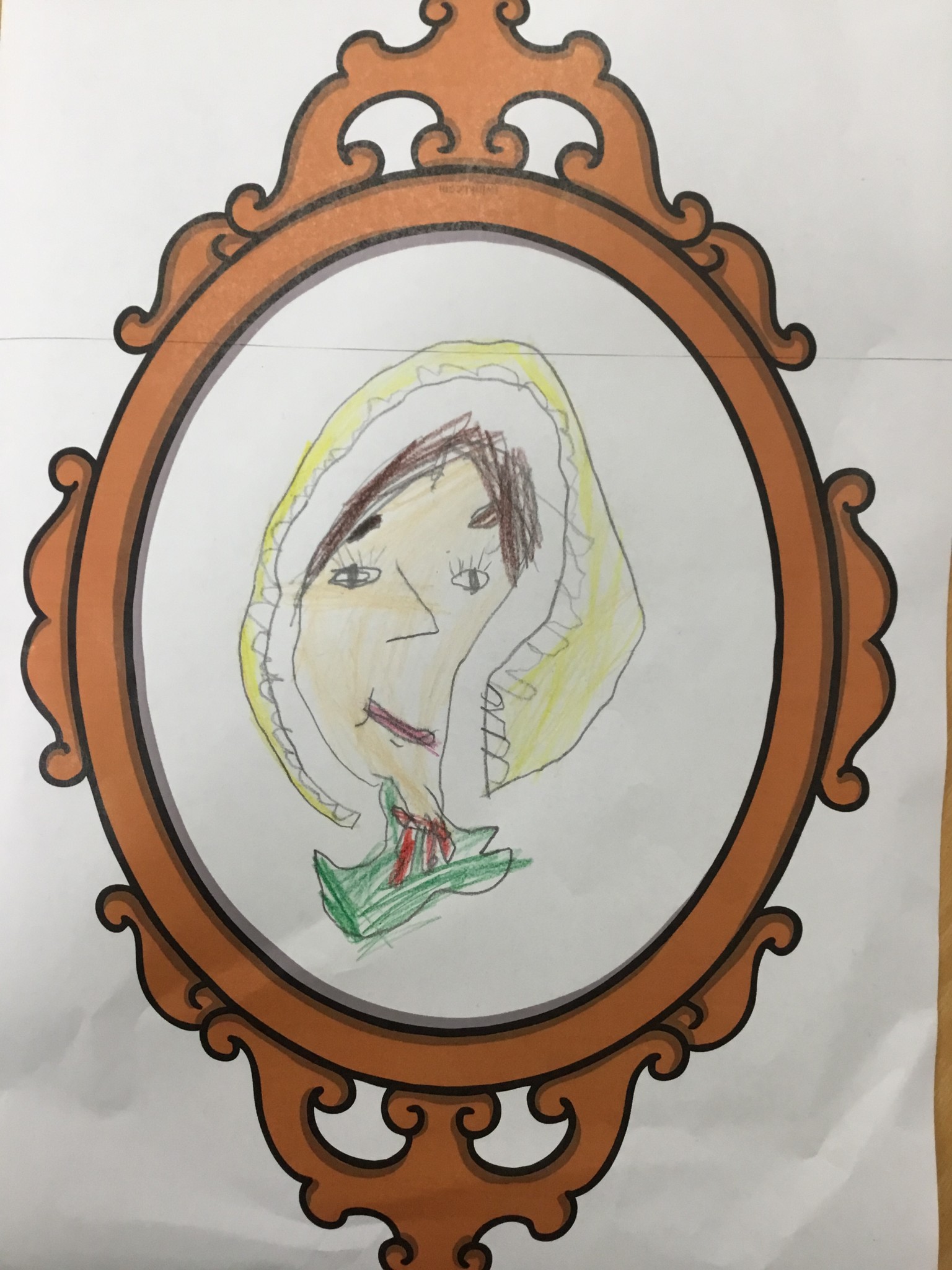 Portraits drawn in history lessons