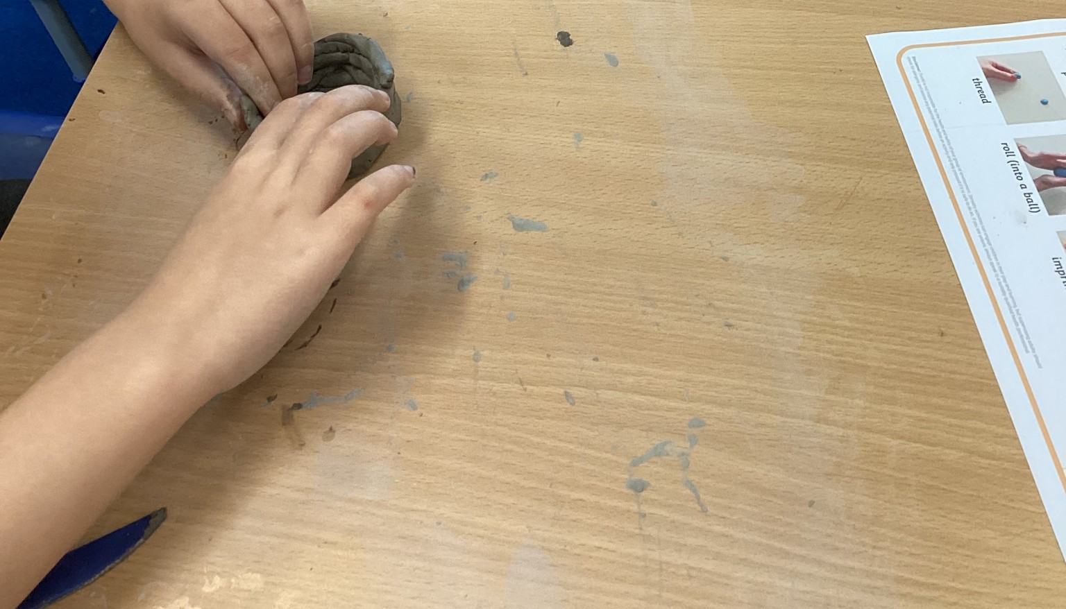 Using clay techniques to make and join.