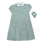  Summer  Green Checked Dress 