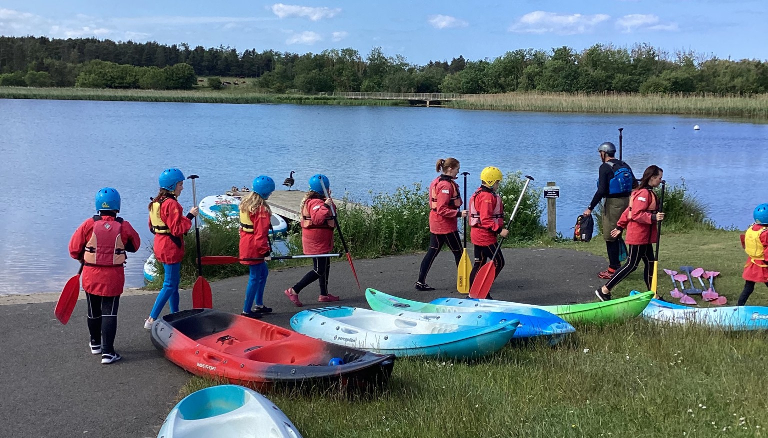 Participating in a variety of adventurous activities