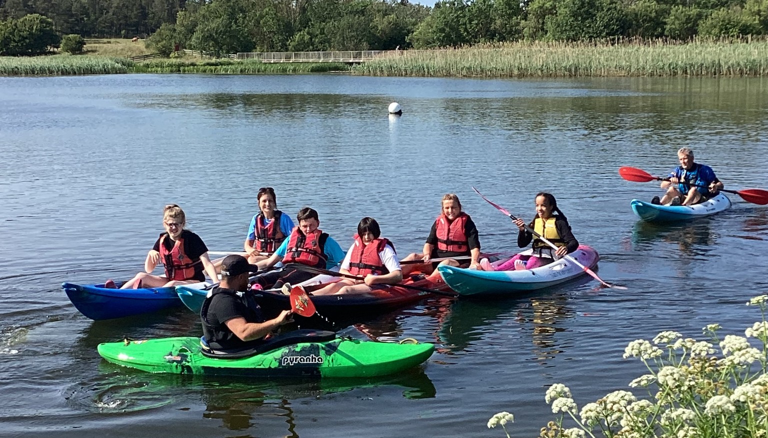 Participating in a variety of adventurous activities