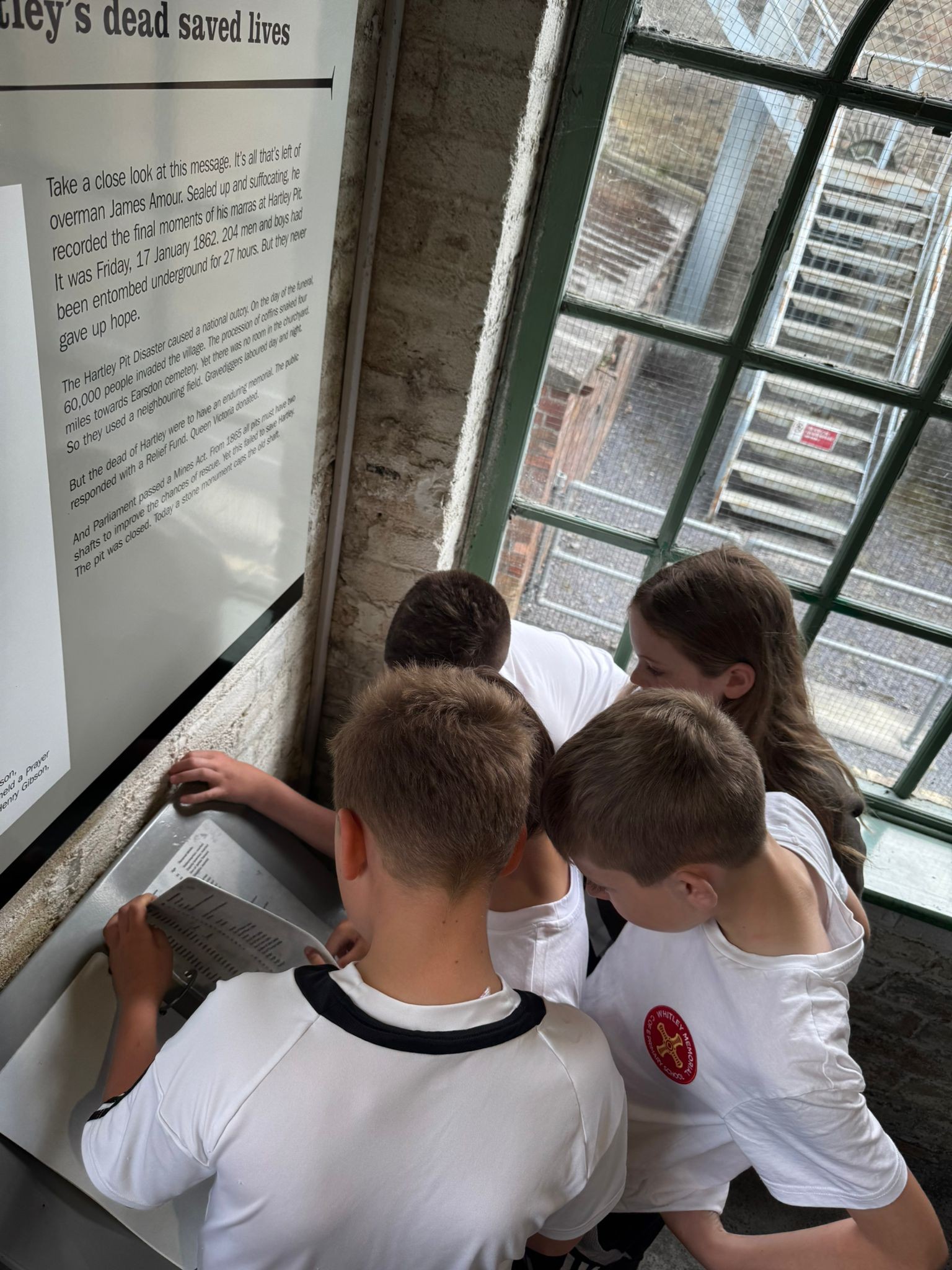 Learning all about Northumberland's mining heritage.