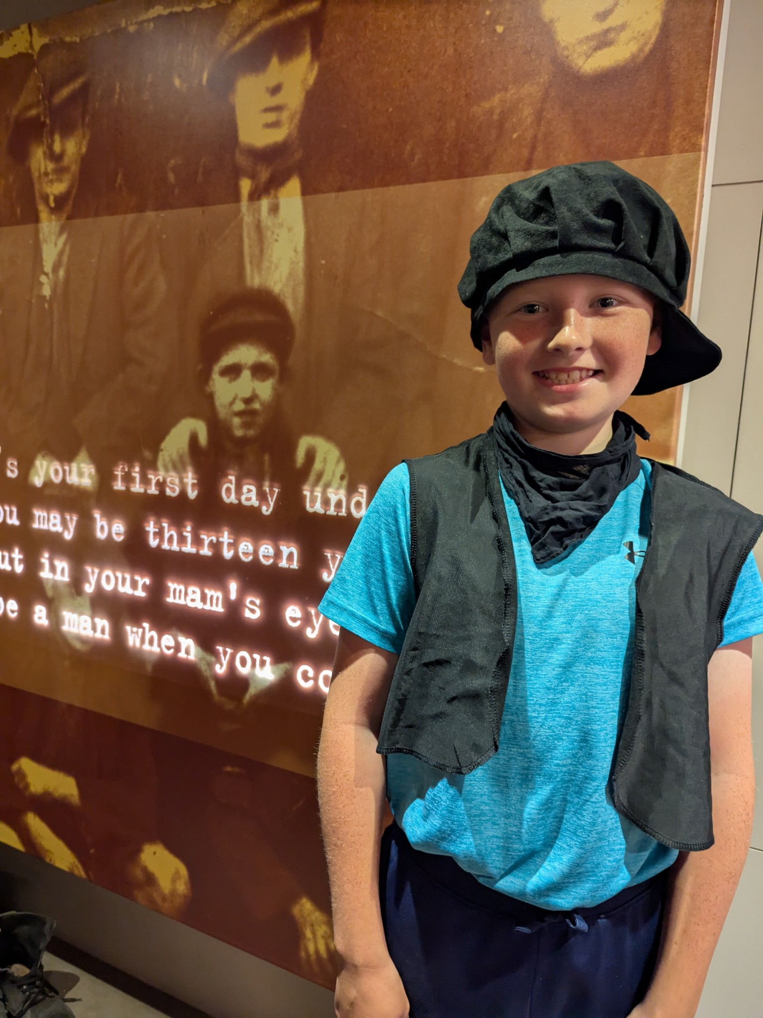 Learning all about Northumberland's mining heritage.