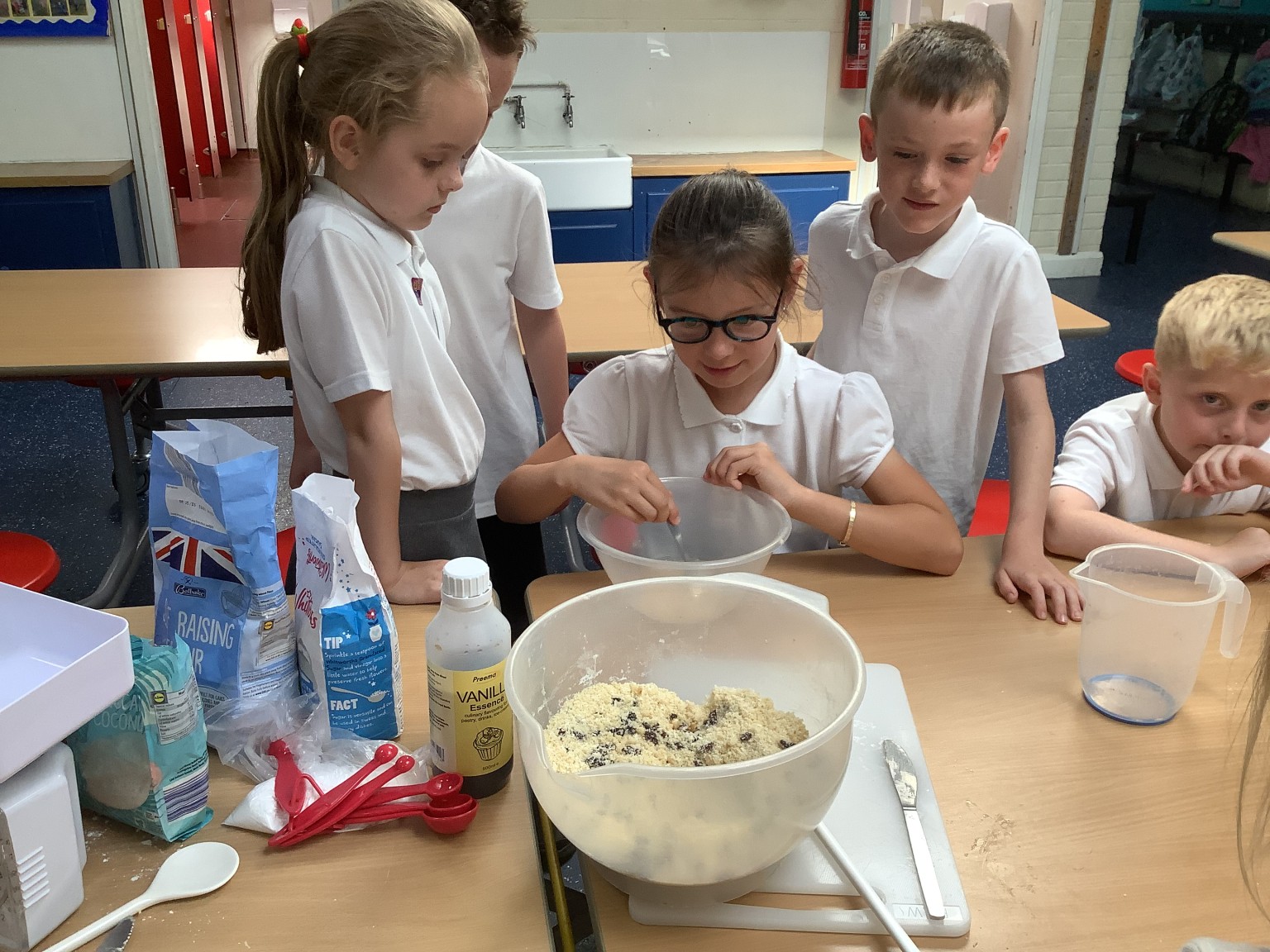 Baking bread and hot coconut buns