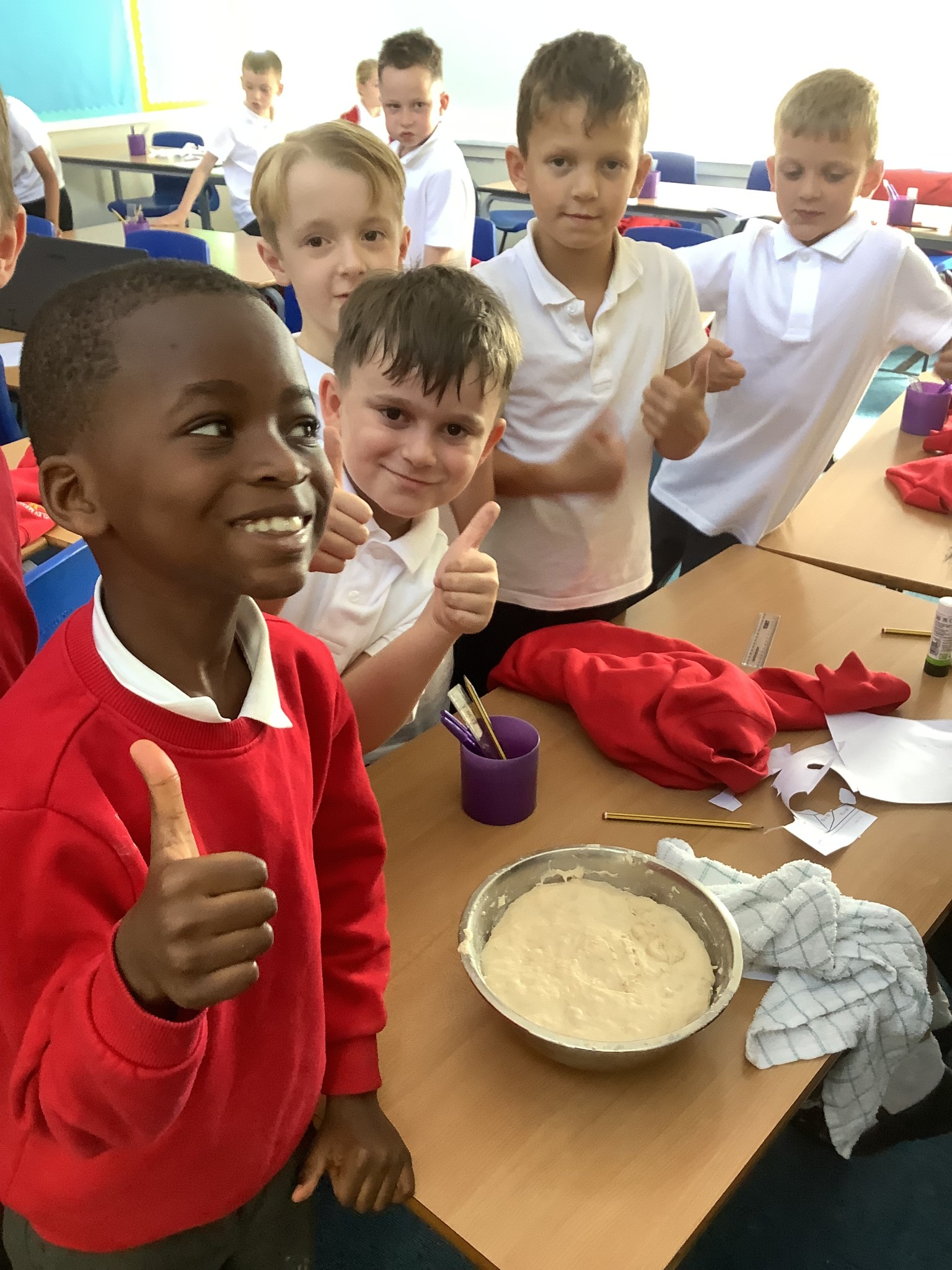 Baking bread and hot coconut buns