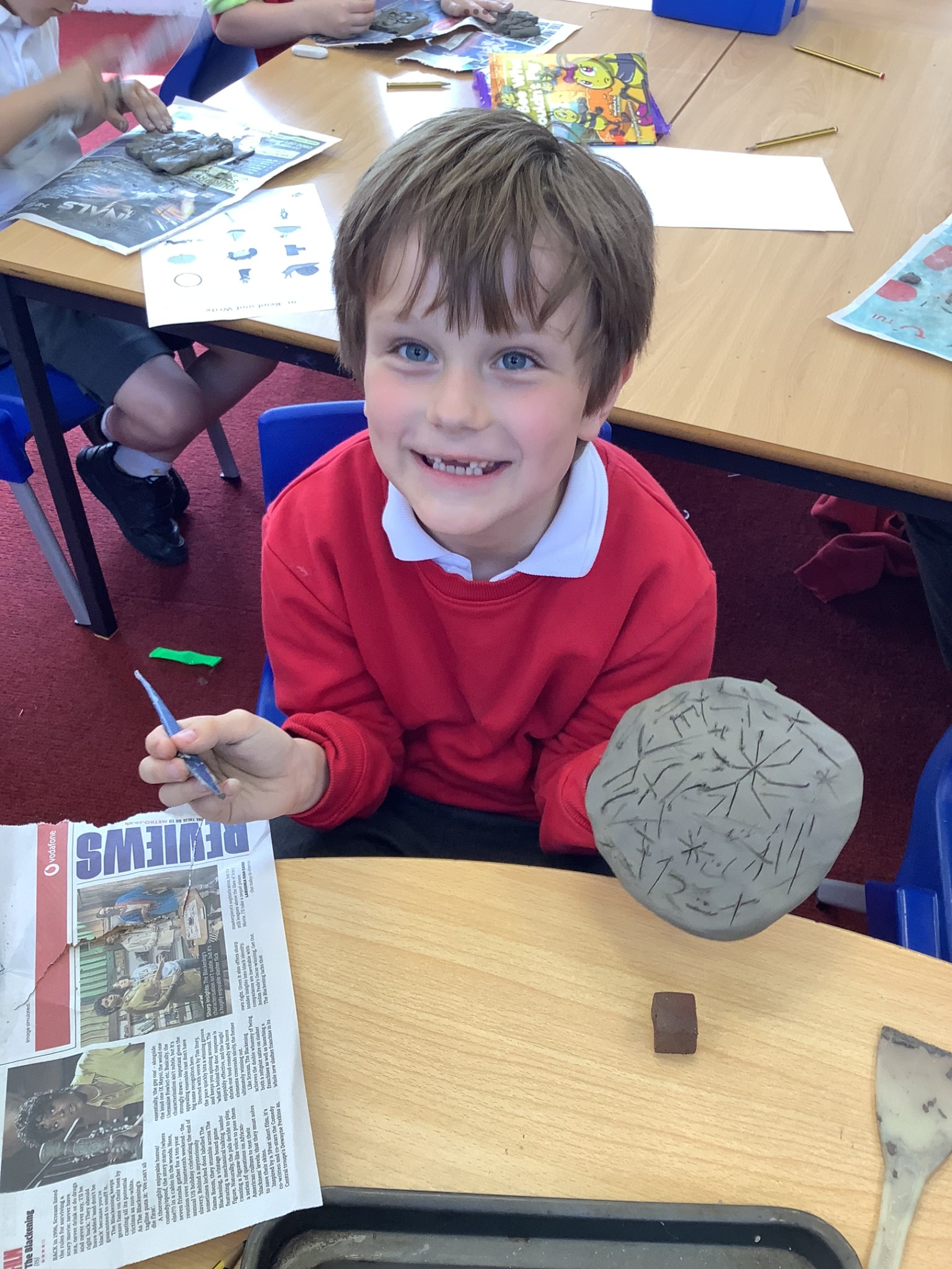 Clay tiles for our DT topic