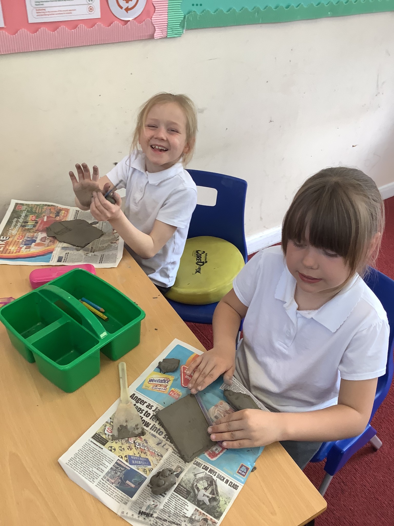 Clay tiles for our DT topic