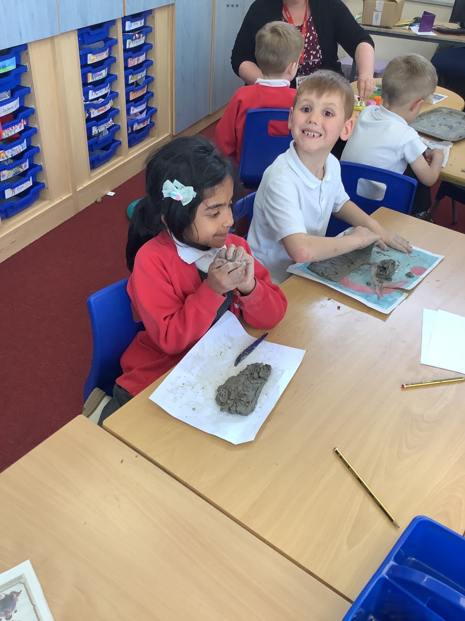 Clay tiles for our DT topic