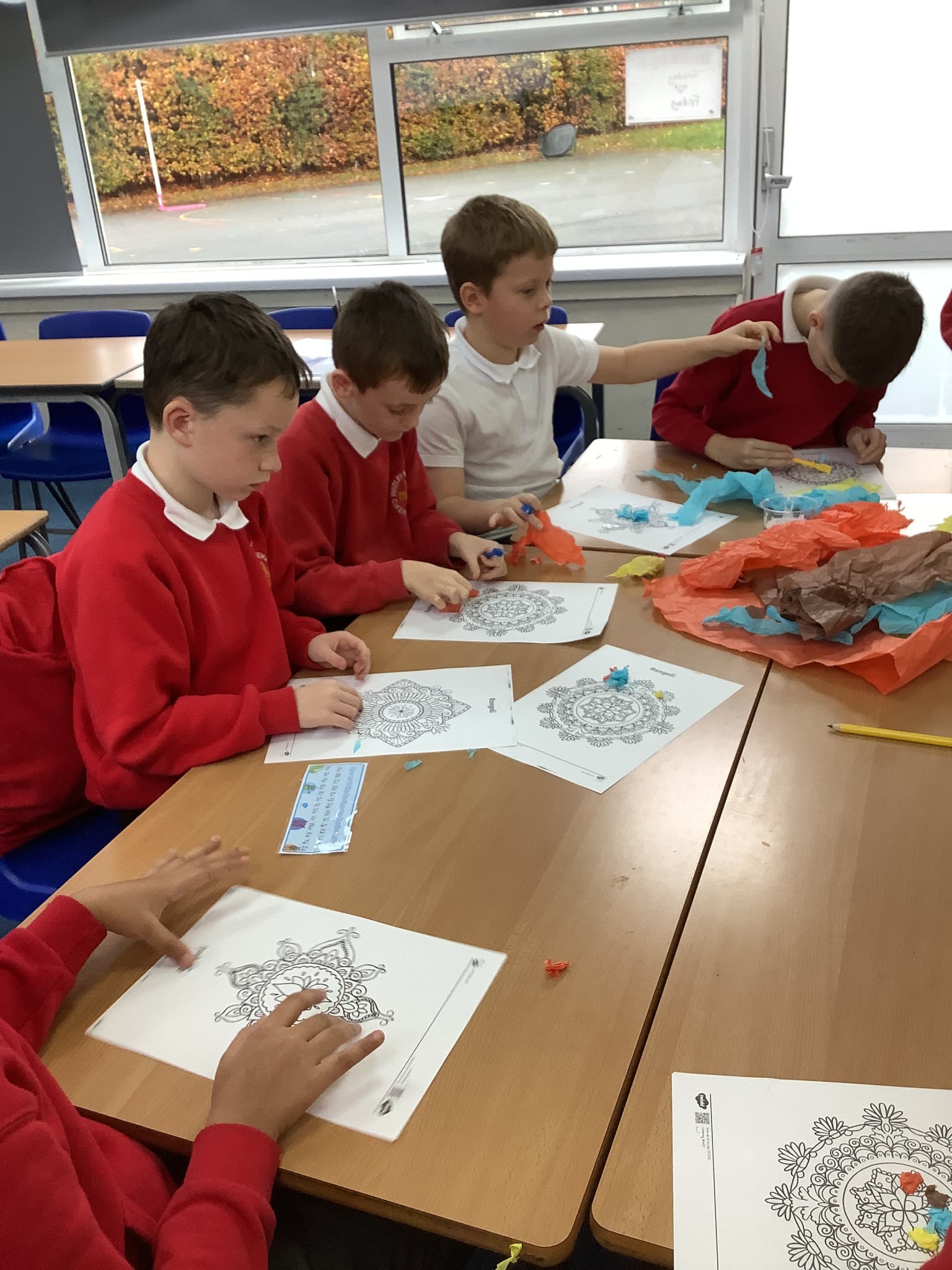 Rangoli for Diwali (Inter-faith week)