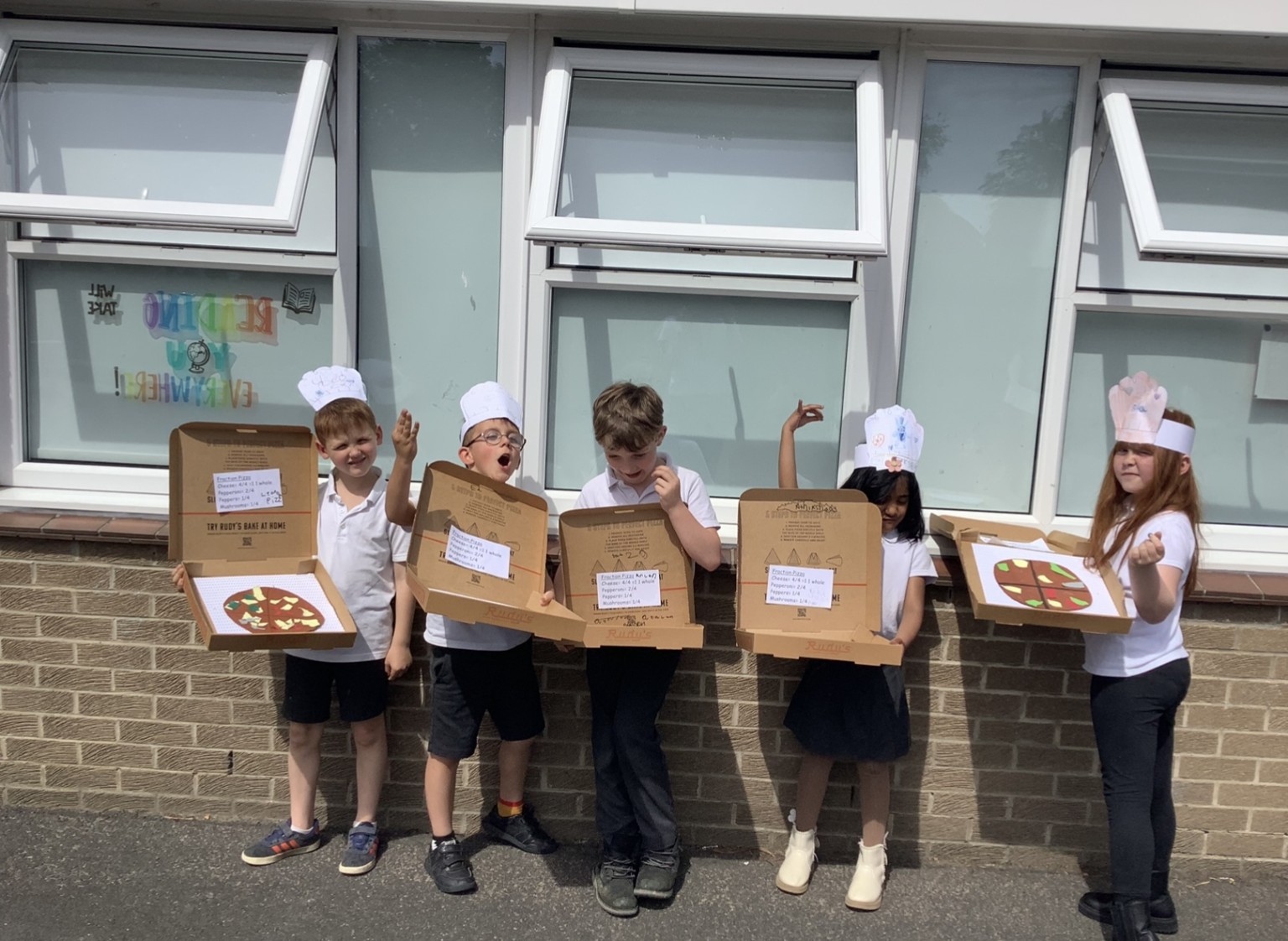 Fraction Pizza! Identifying 1 whole