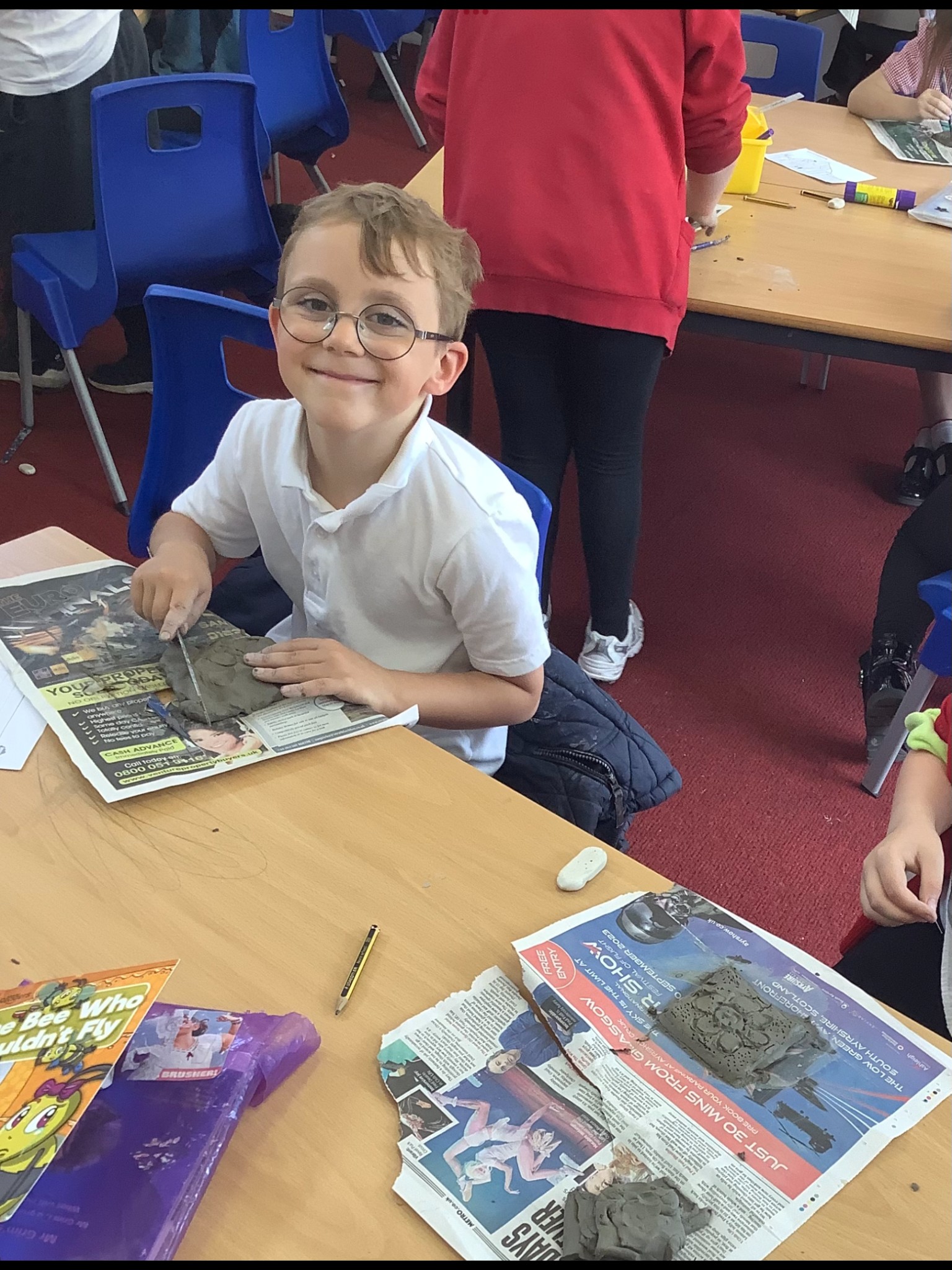 Clay tiles for our DT topic