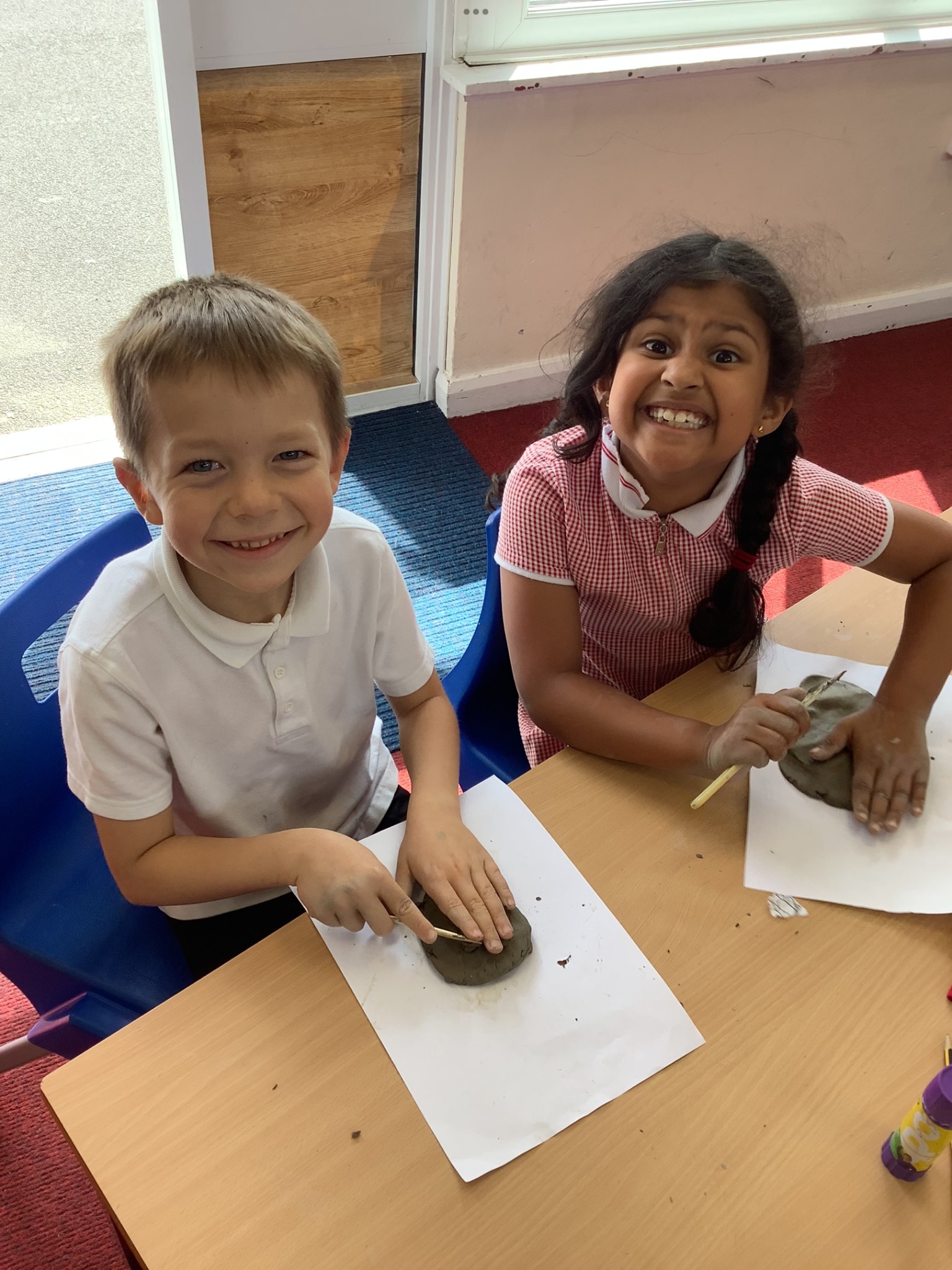 Clay tiles for our DT topic