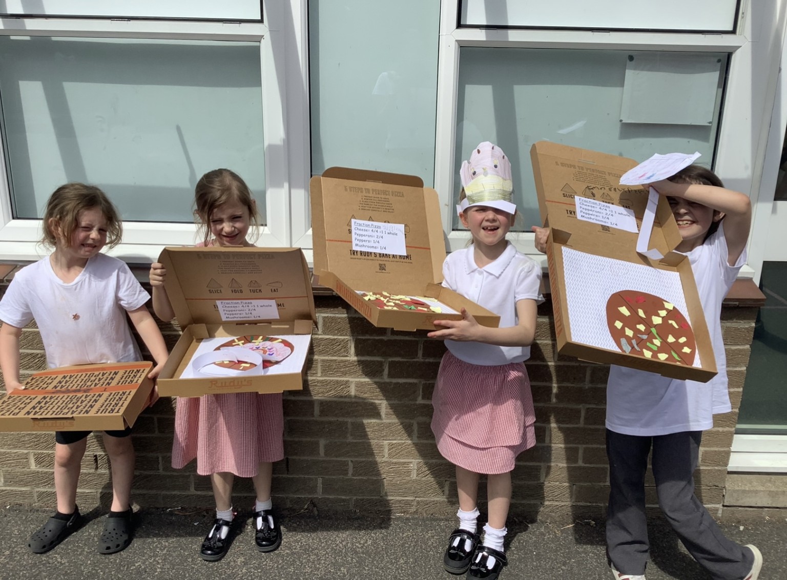 Fraction Pizza! Identifying 1 whole