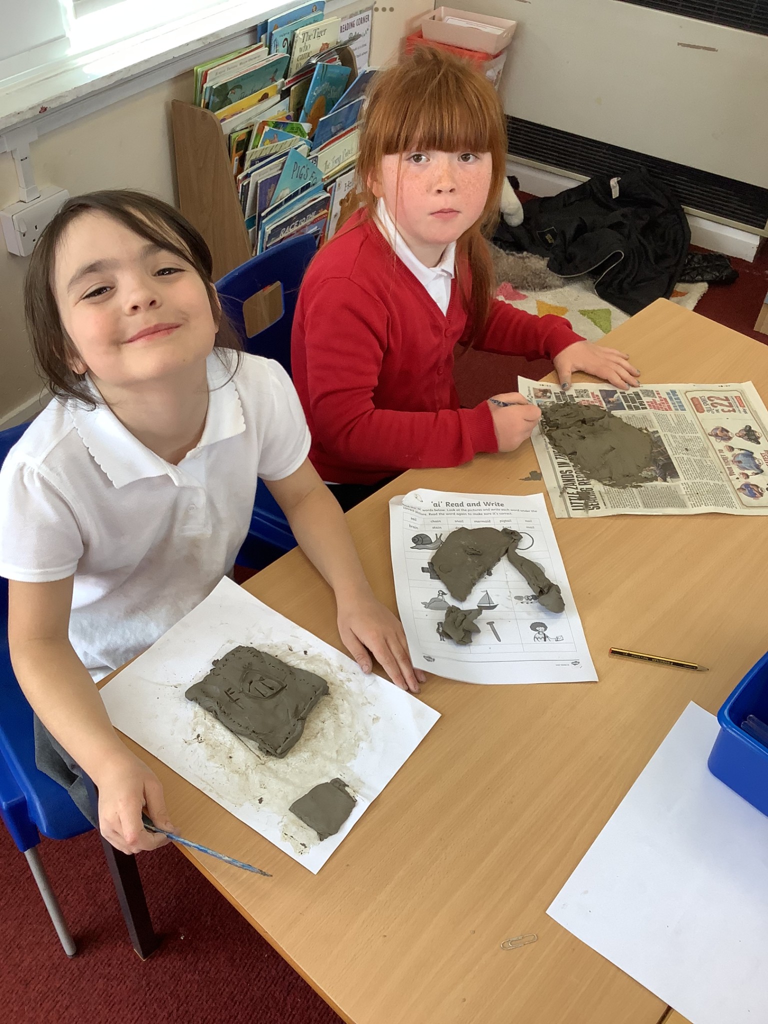 Clay tiles for our DT topic