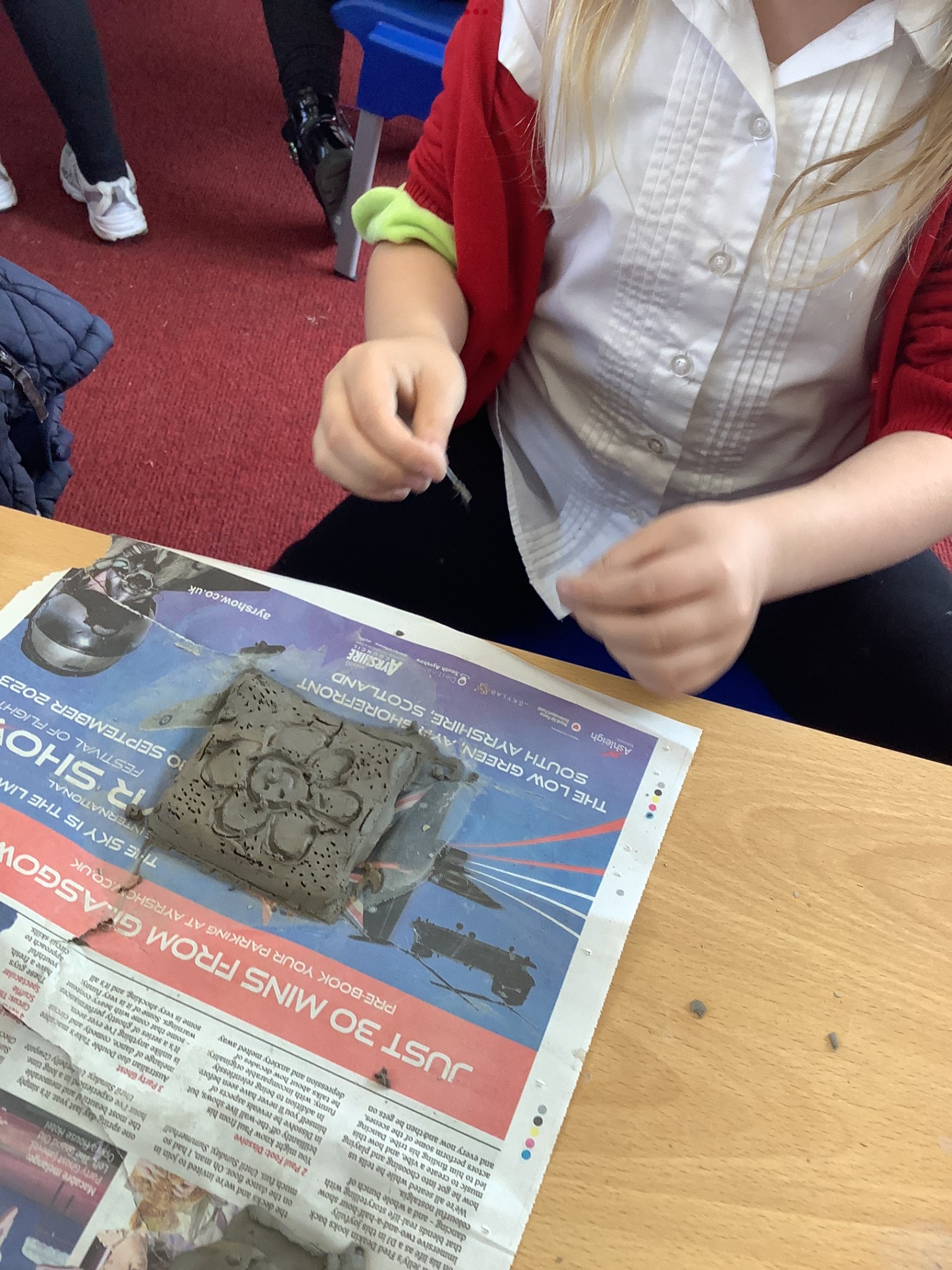 Clay tiles for our DT topic