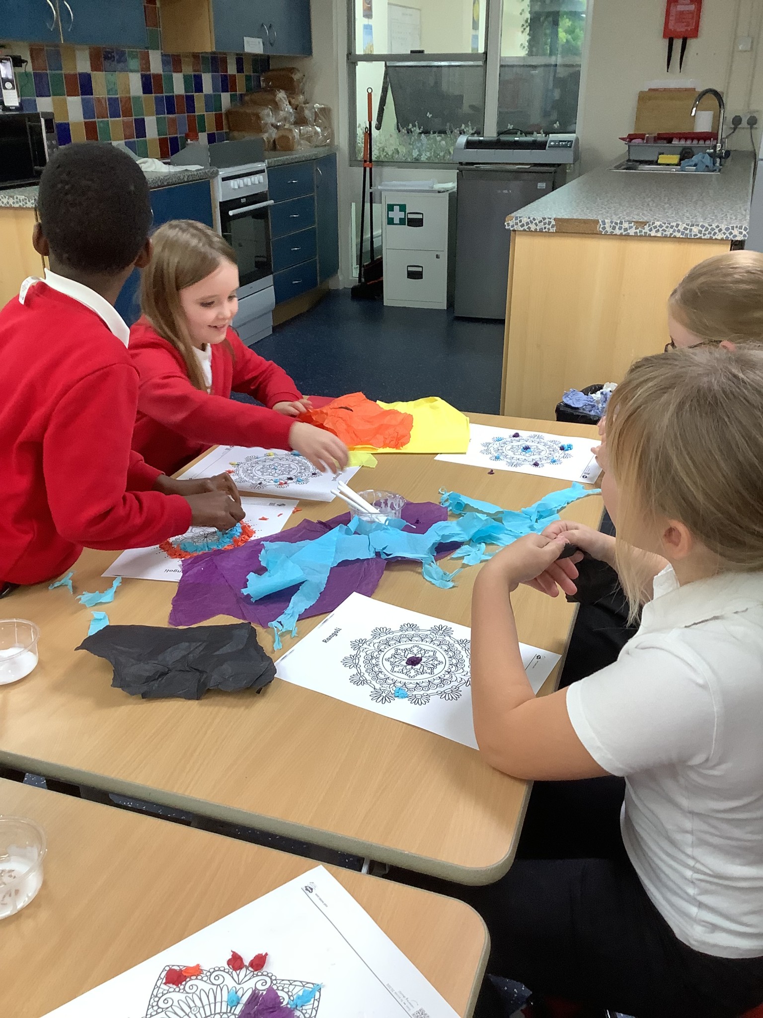 Rangoli for Diwali (Inter-faith week)