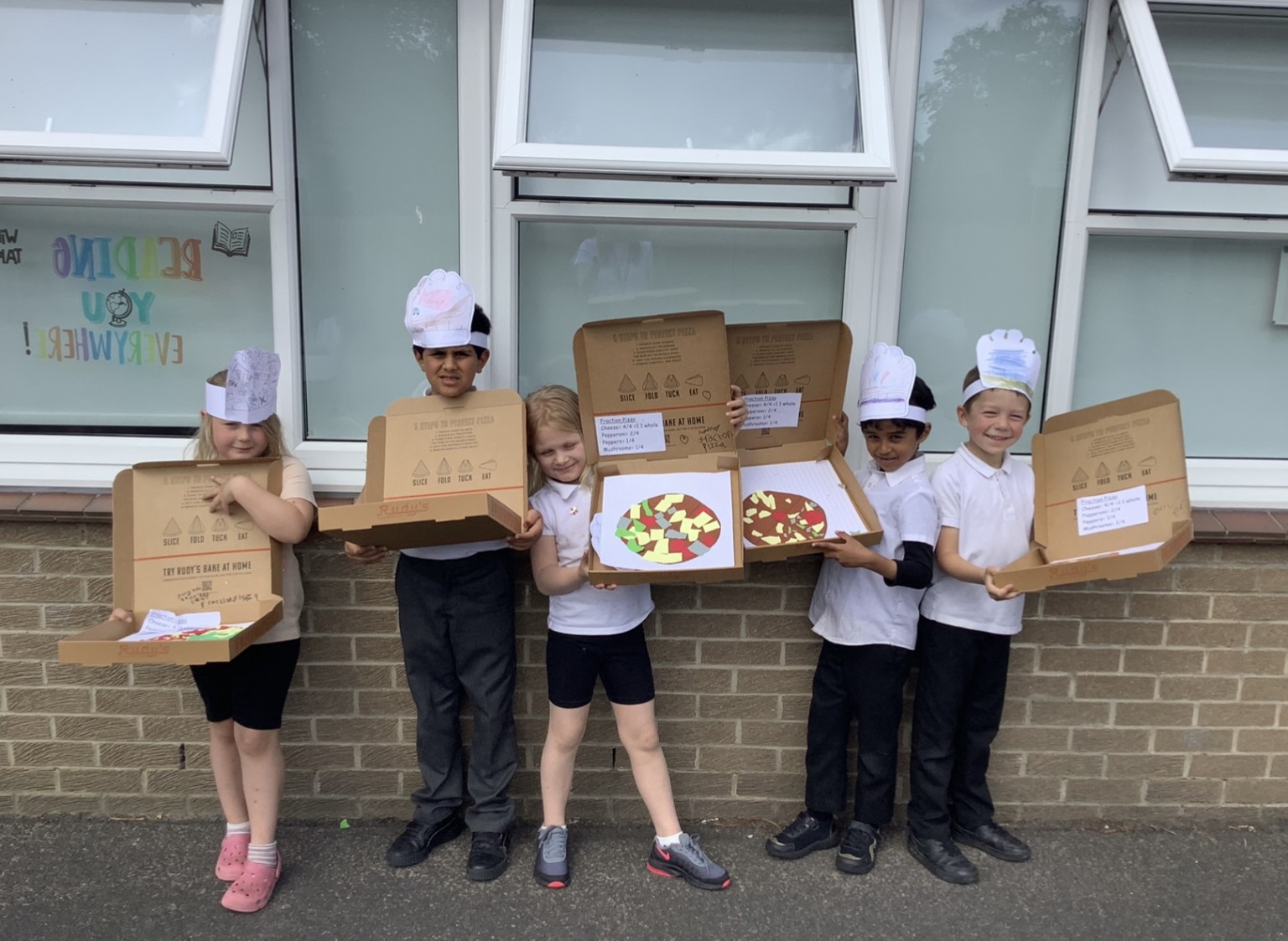 Fraction Pizza! Identifying 1 whole