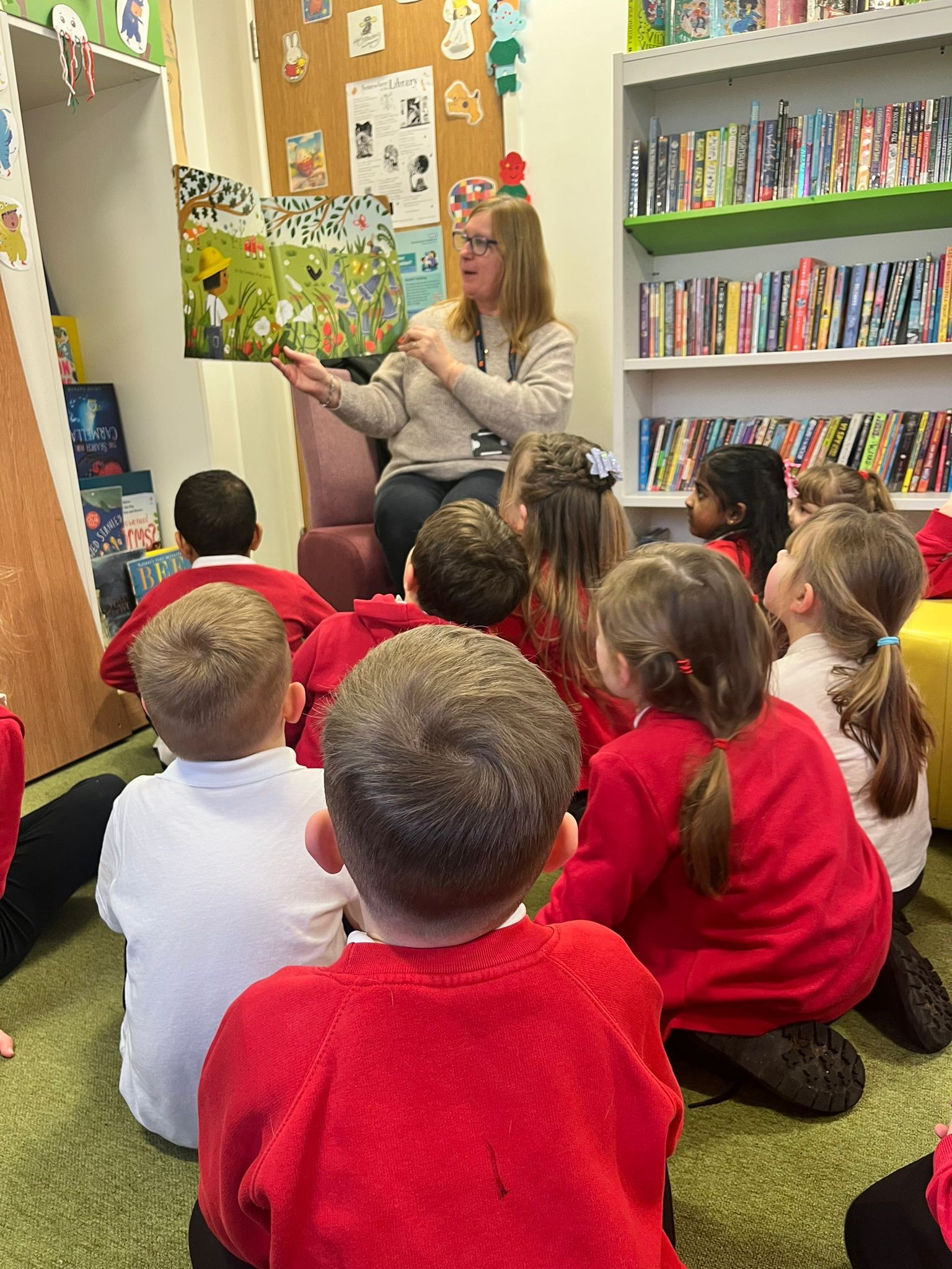 Promoting a love of reading with a visit to our local library.