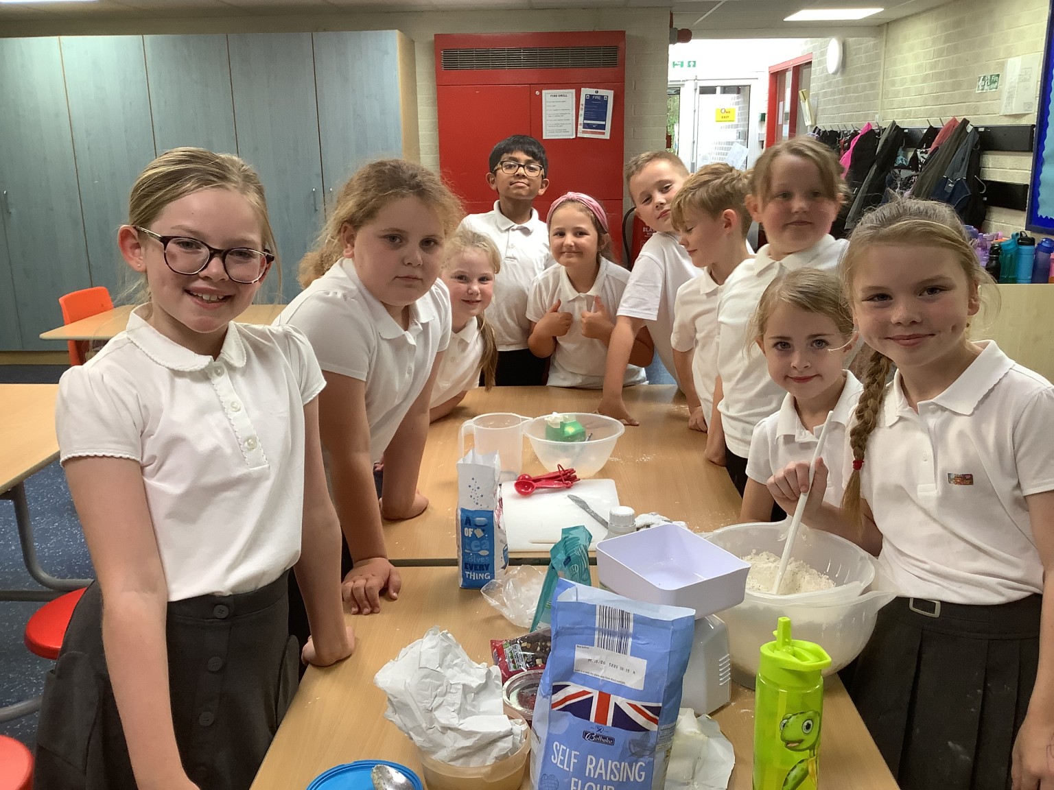 Baking bread and hot coconut buns