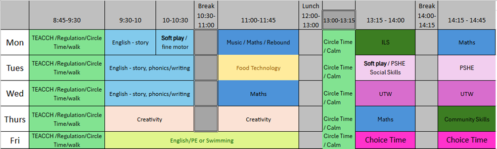 A4 timetable