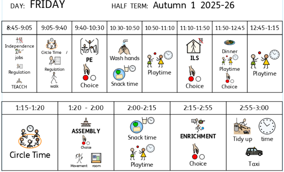 A5 timetable