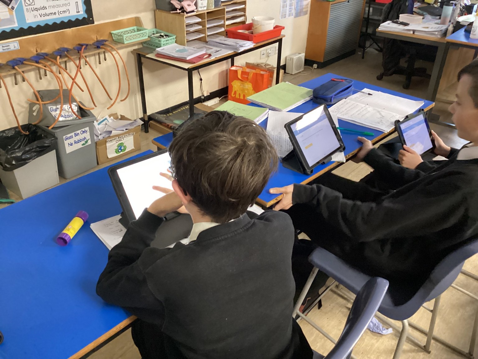 Children using iPads 