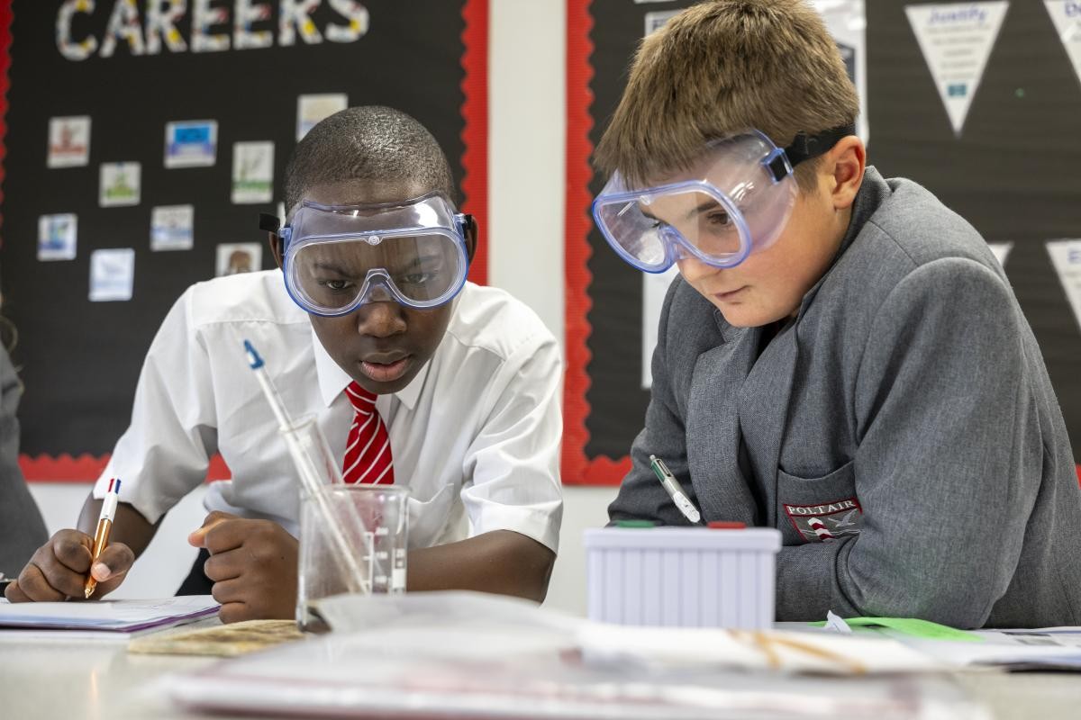 Students in a Science lesson