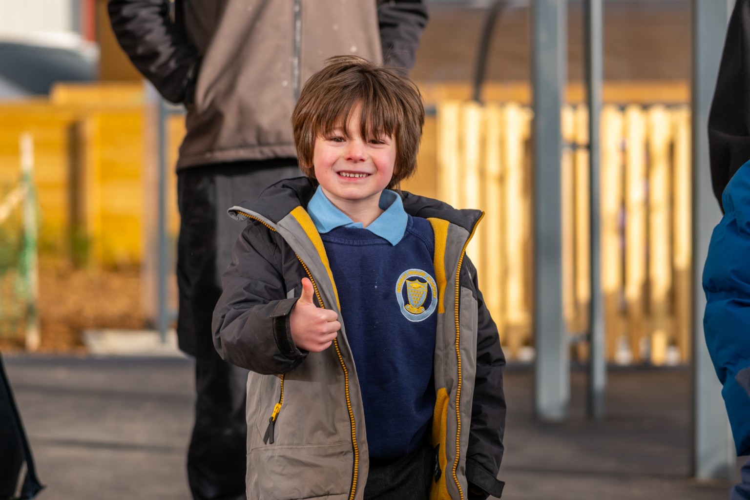 pupils arrive for first day in Newquay's newest school