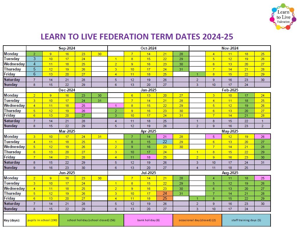 Term Dates 24-25