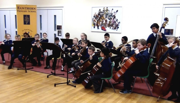 children playing instruments